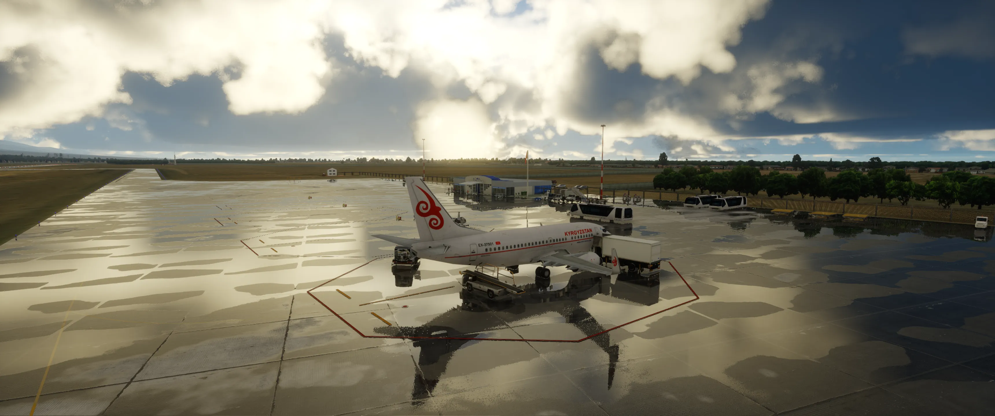 Аэропорт UCFL ( Иссык-Куль, Киргизия )