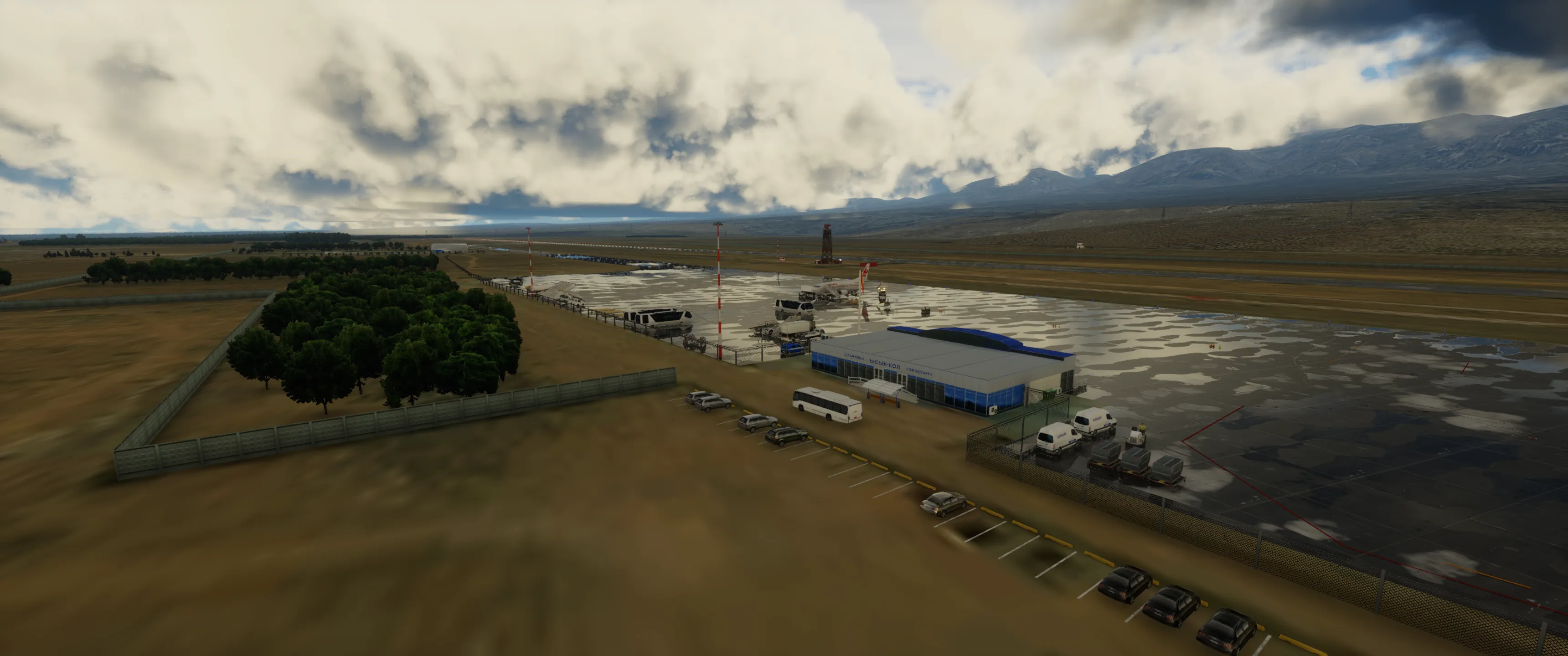 Аэропорт UCFL ( Иссык-Куль, Киргизия )