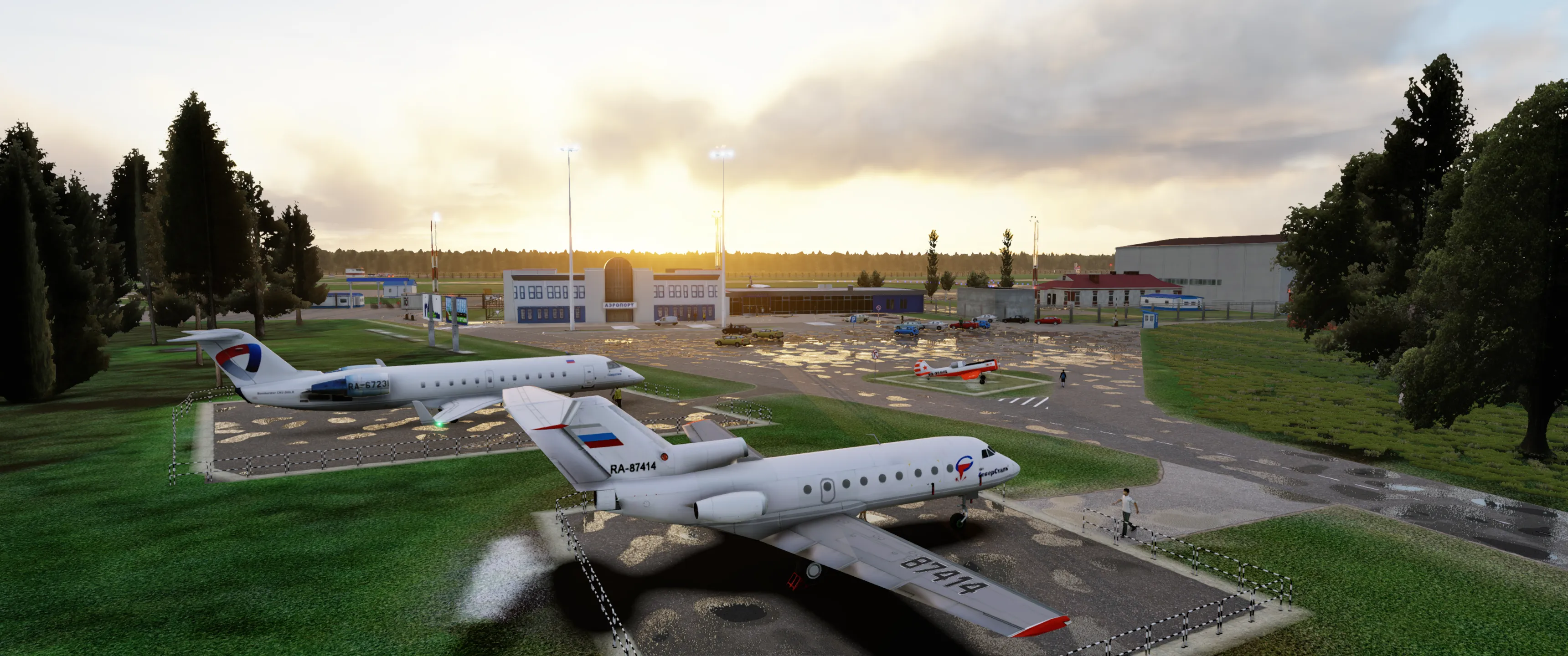 Аэропорт ULWC ( Череповец, Россия ) x12\11