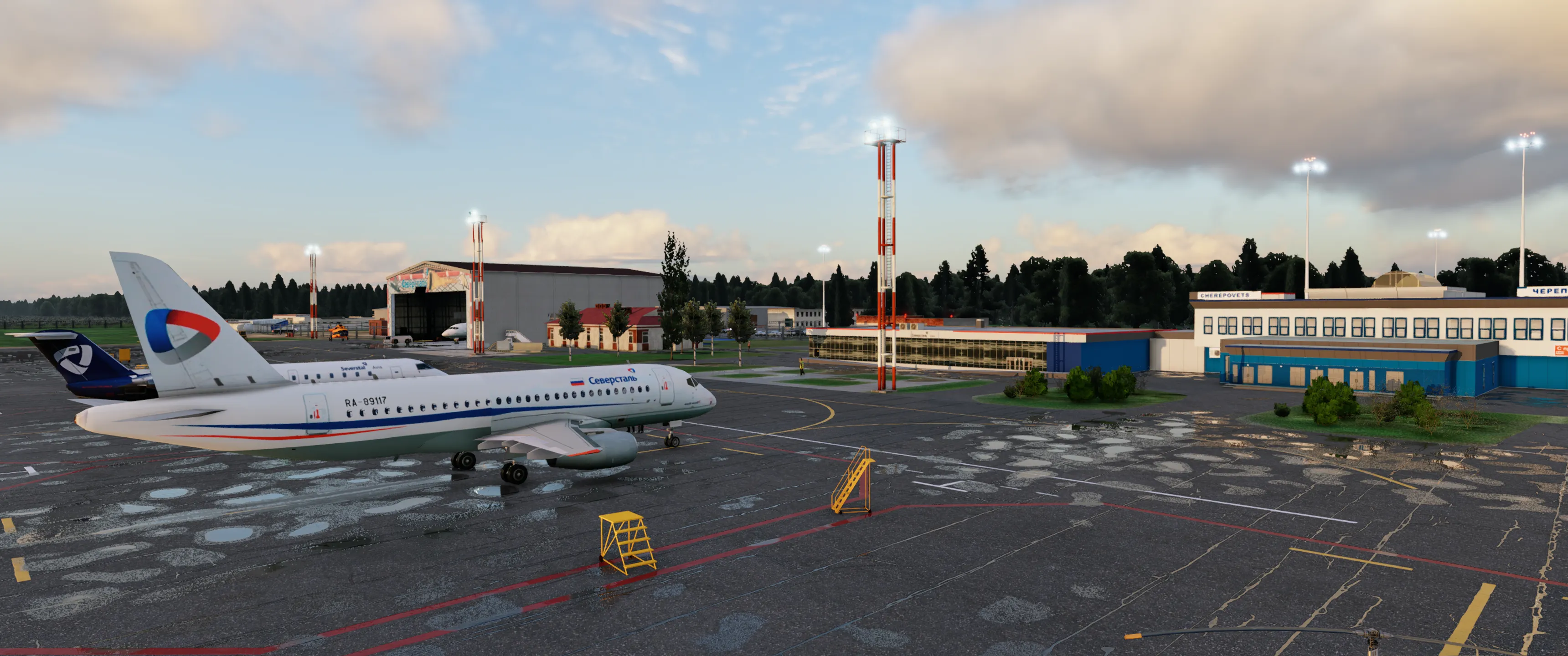 Аэропорт ULWC ( Череповец, Россия ) x12\11
