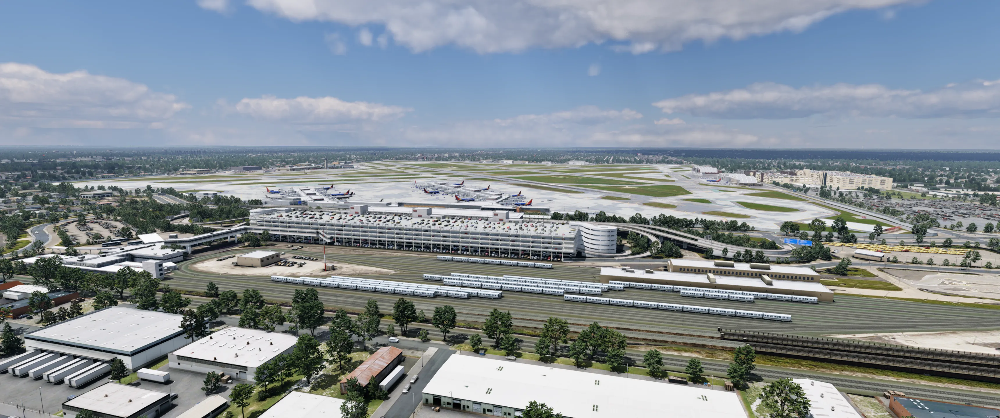 Аэропорт KMDW ( Чикаго, США ) + город