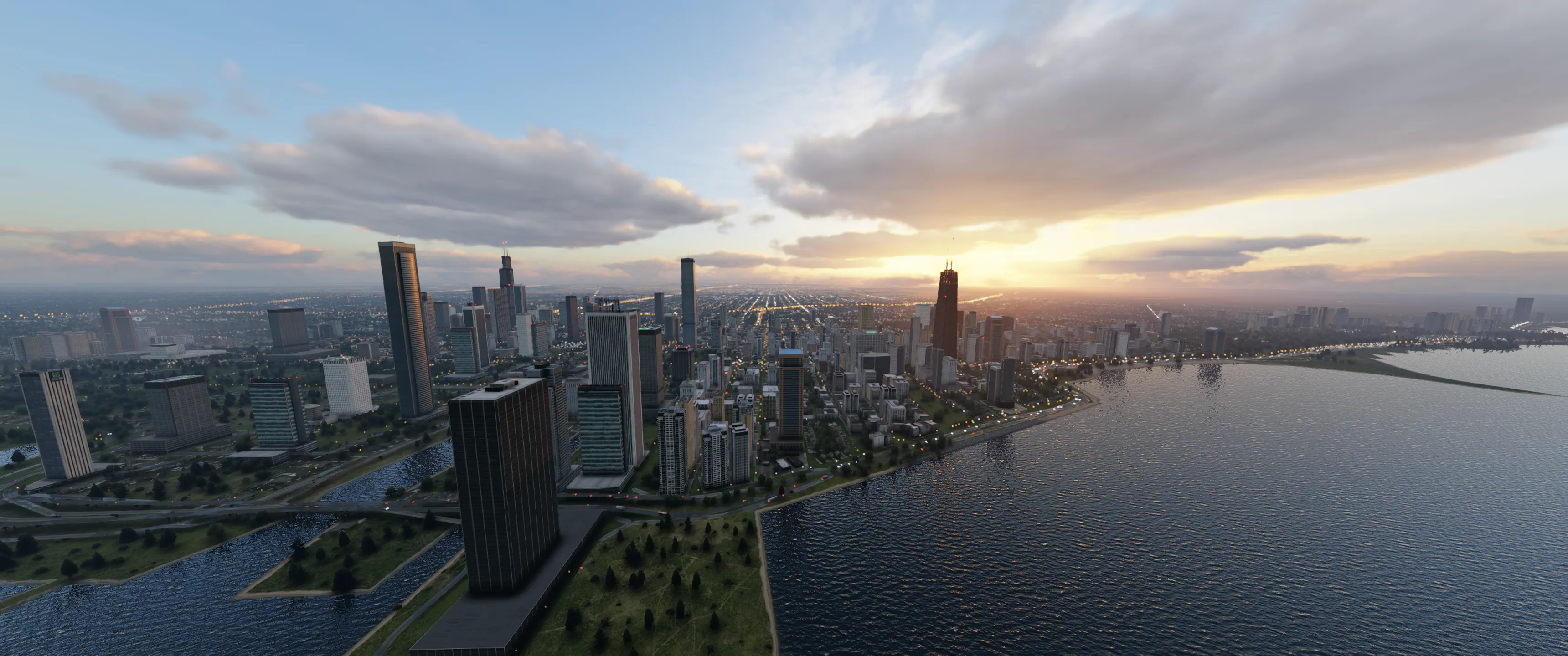 Аэропорт KMDW ( Чикаго, США ) + город