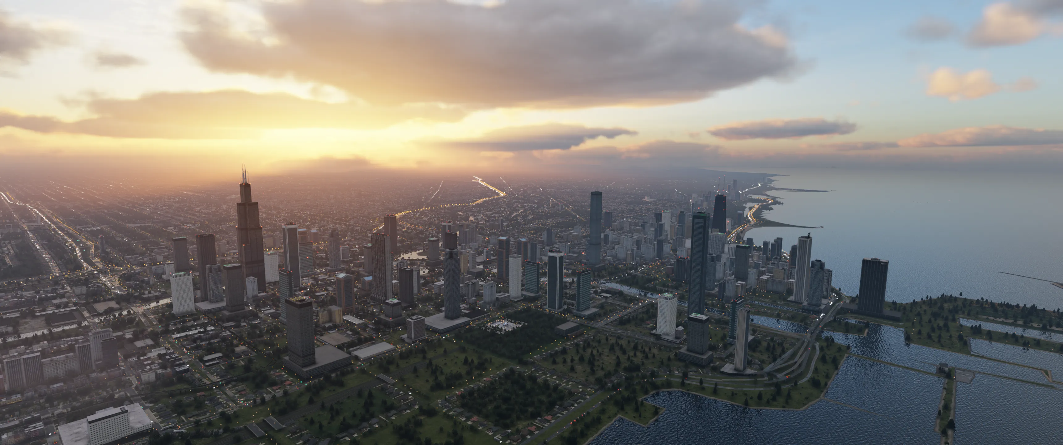 Аэропорт KMDW ( Чикаго, США ) + город