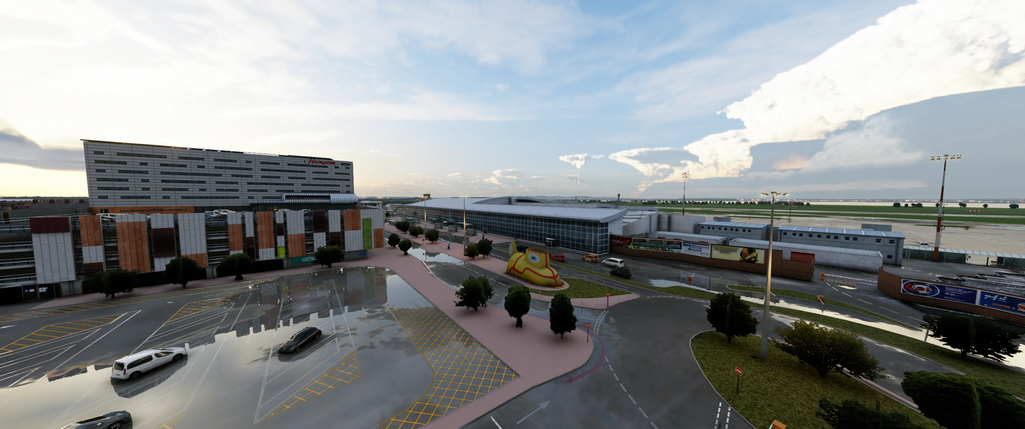 Аэропорт EGGP ( Ливерпуль, Великобритания ) + город