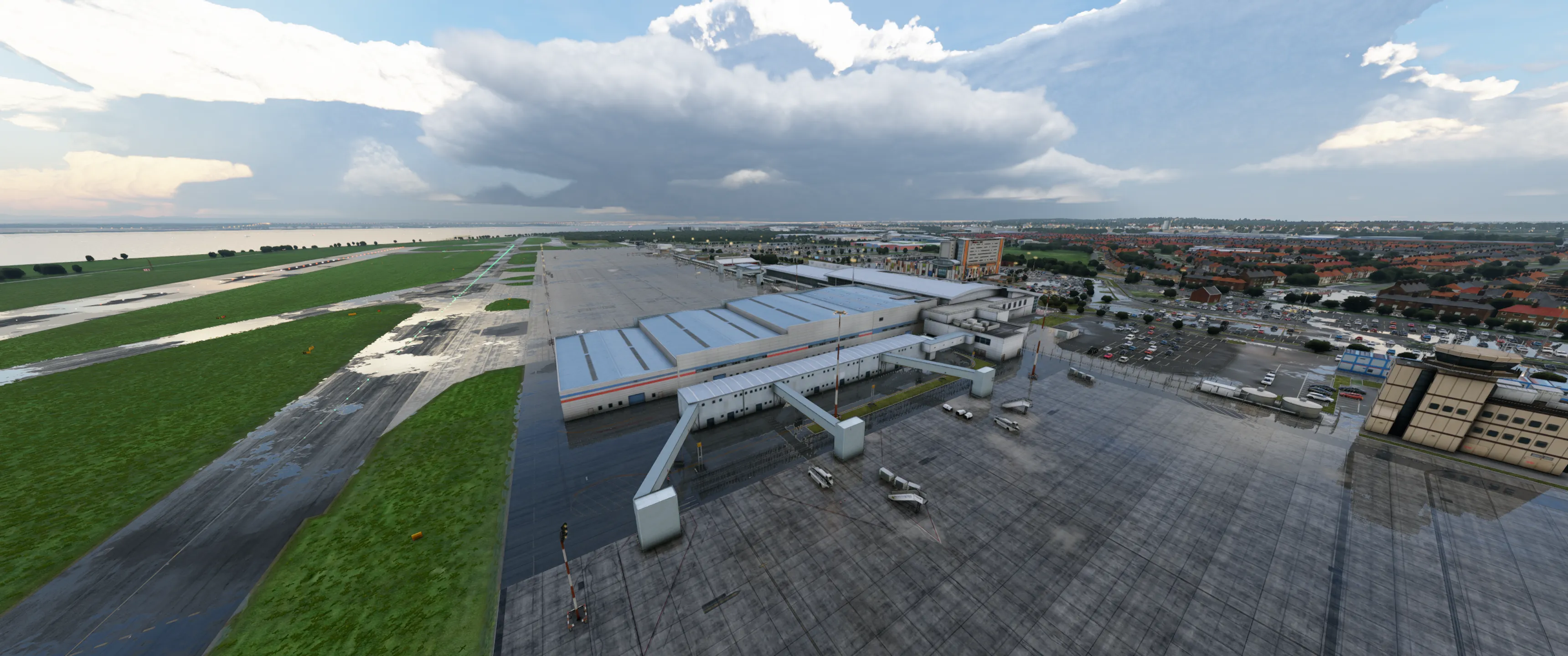 Аэропорт EGGP ( Ливерпуль, Великобритания ) + город