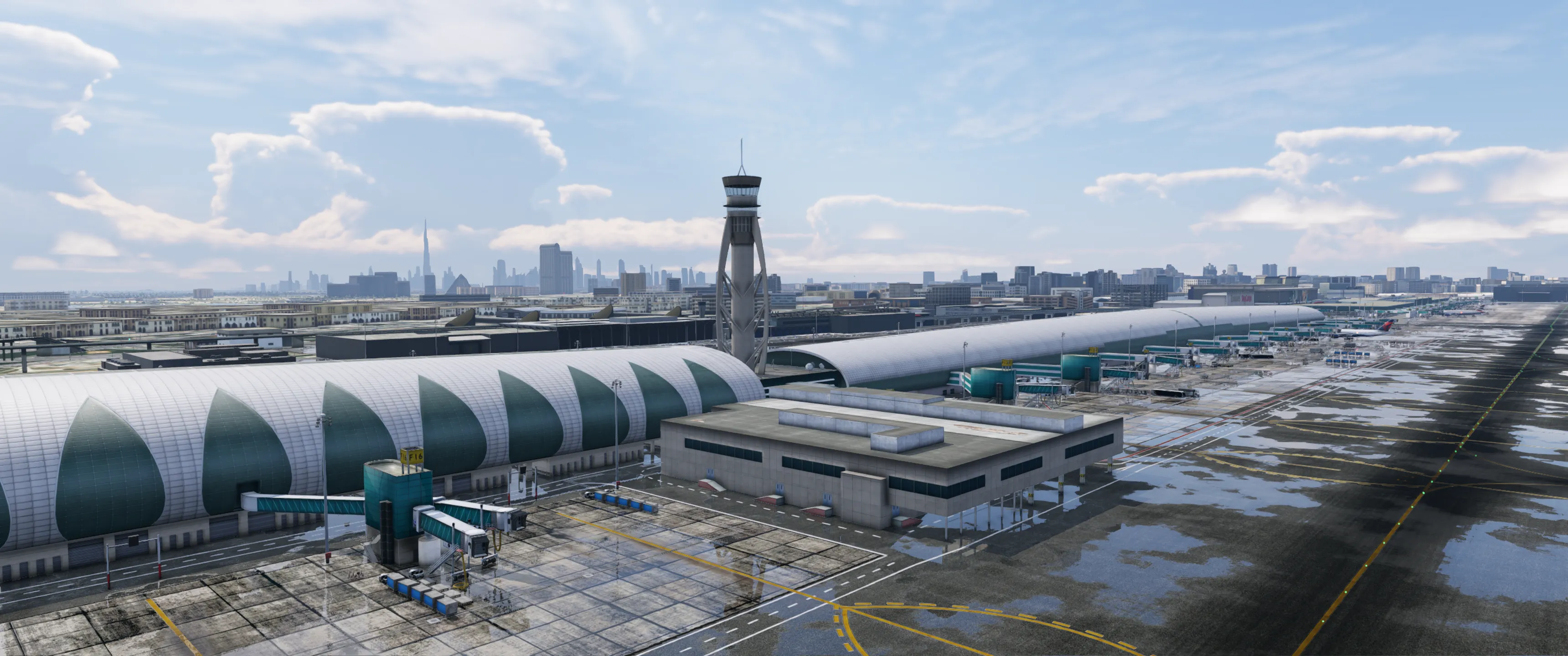 Аэропорт OMDB ( Дубай, ОАЭ ) + лендмарки