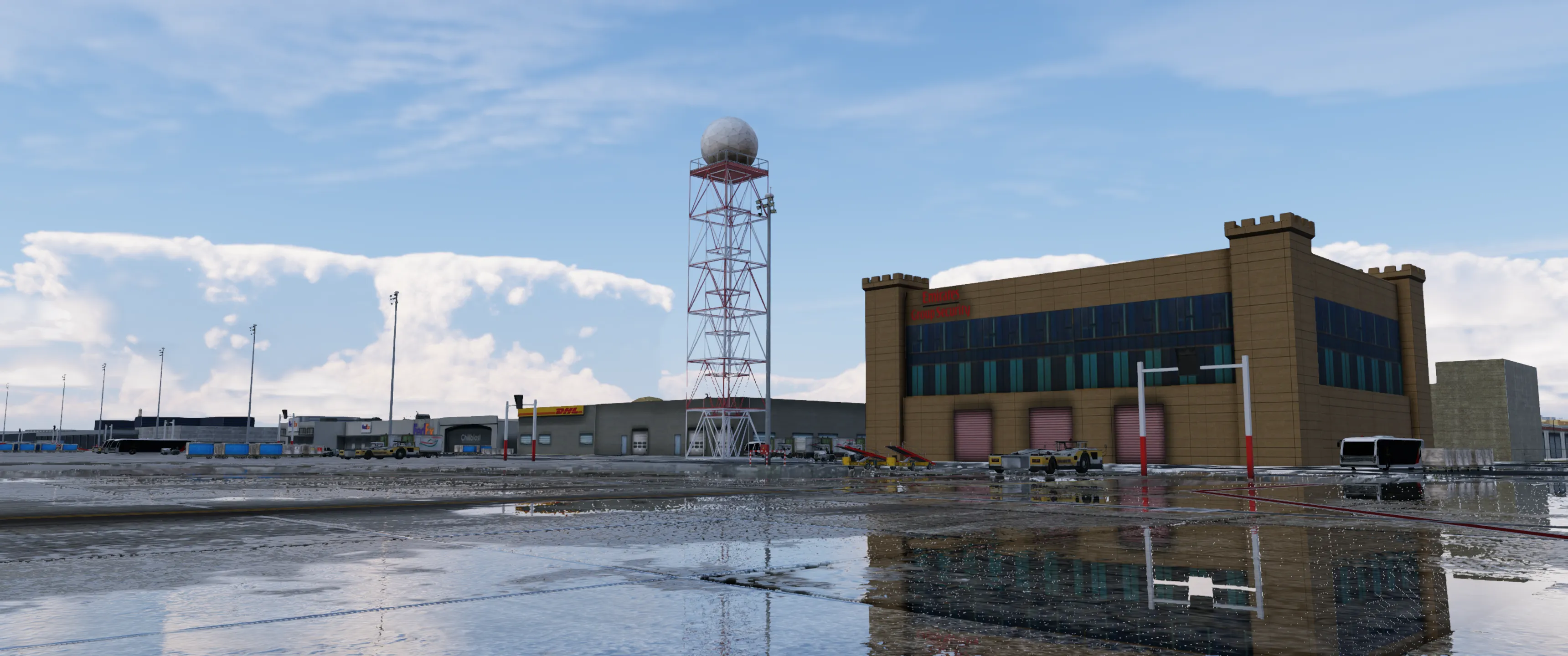 Аэропорт OMDB ( Дубай, ОАЭ ) + лендмарки