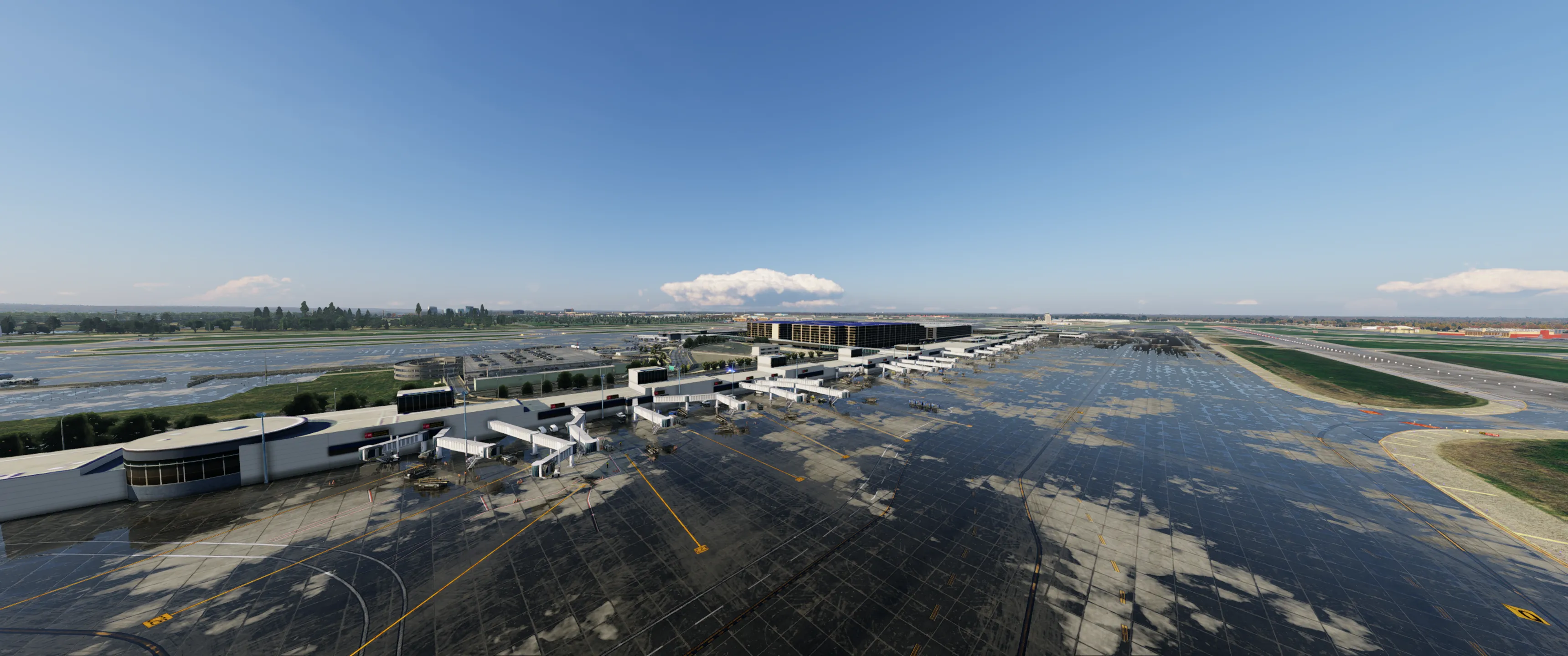 Аэропорт KMSP ( Миннеаполис, США ) + город