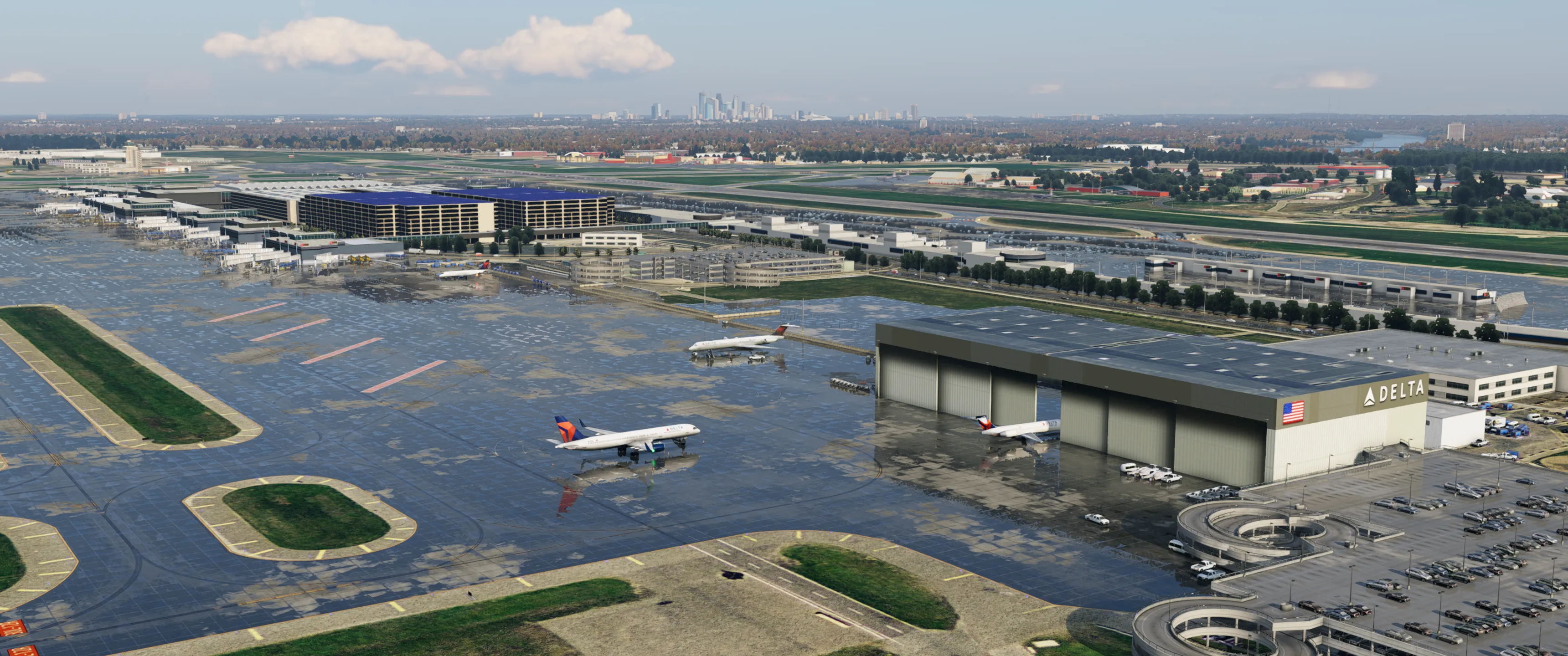 Аэропорт KMSP ( Миннеаполис, США ) + город