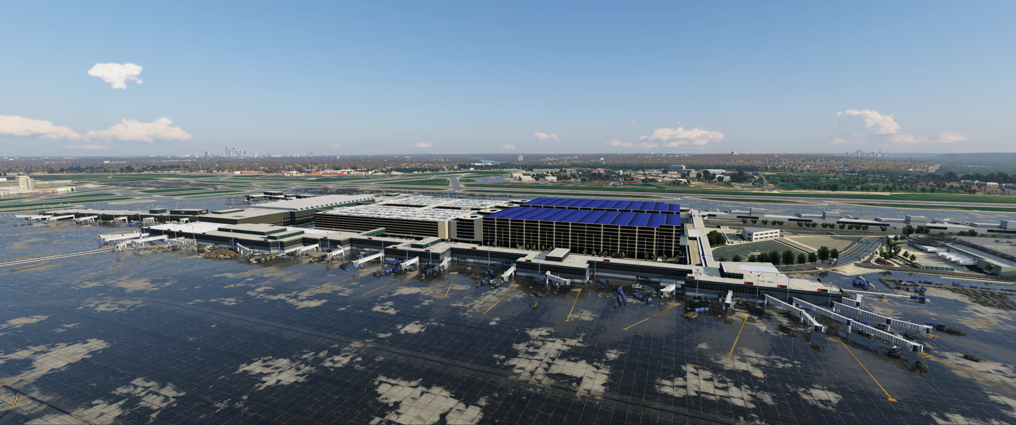 Аэропорт KMSP ( Миннеаполис, США ) + город