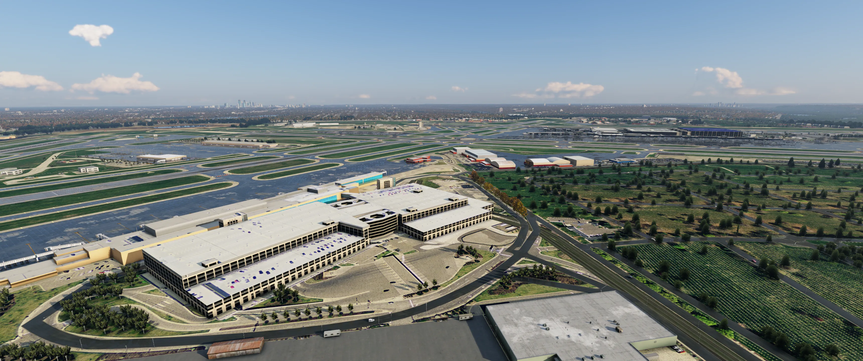 Аэропорт KMSP ( Миннеаполис, США ) + город