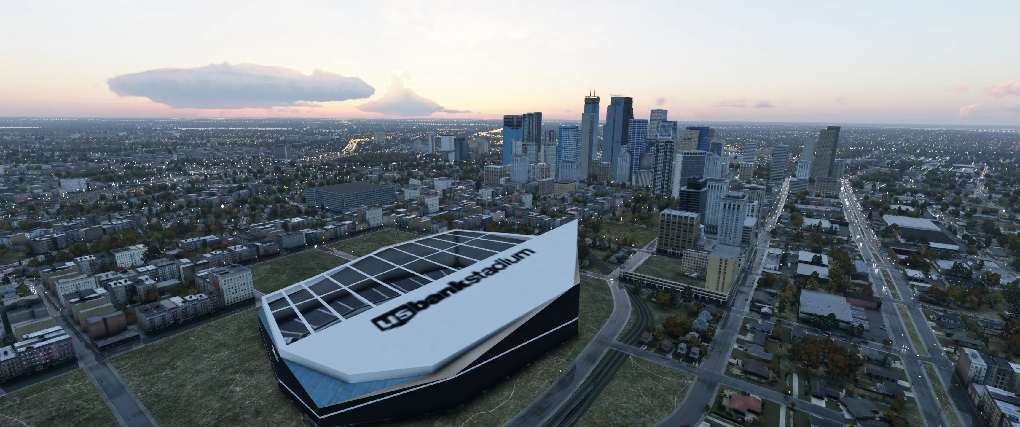 Аэропорт KMSP ( Миннеаполис, США ) + город