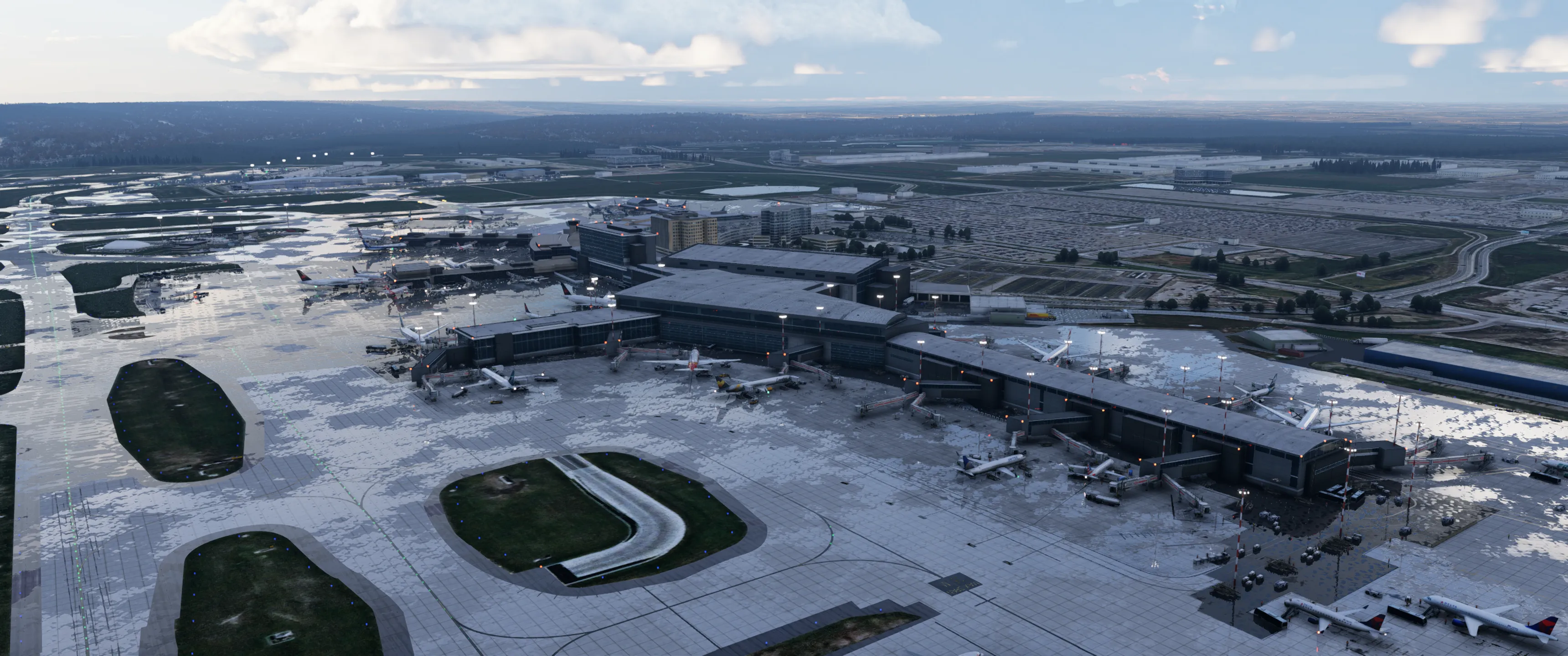 Аэропорт CYYC ( Калгари, Канада ) + город