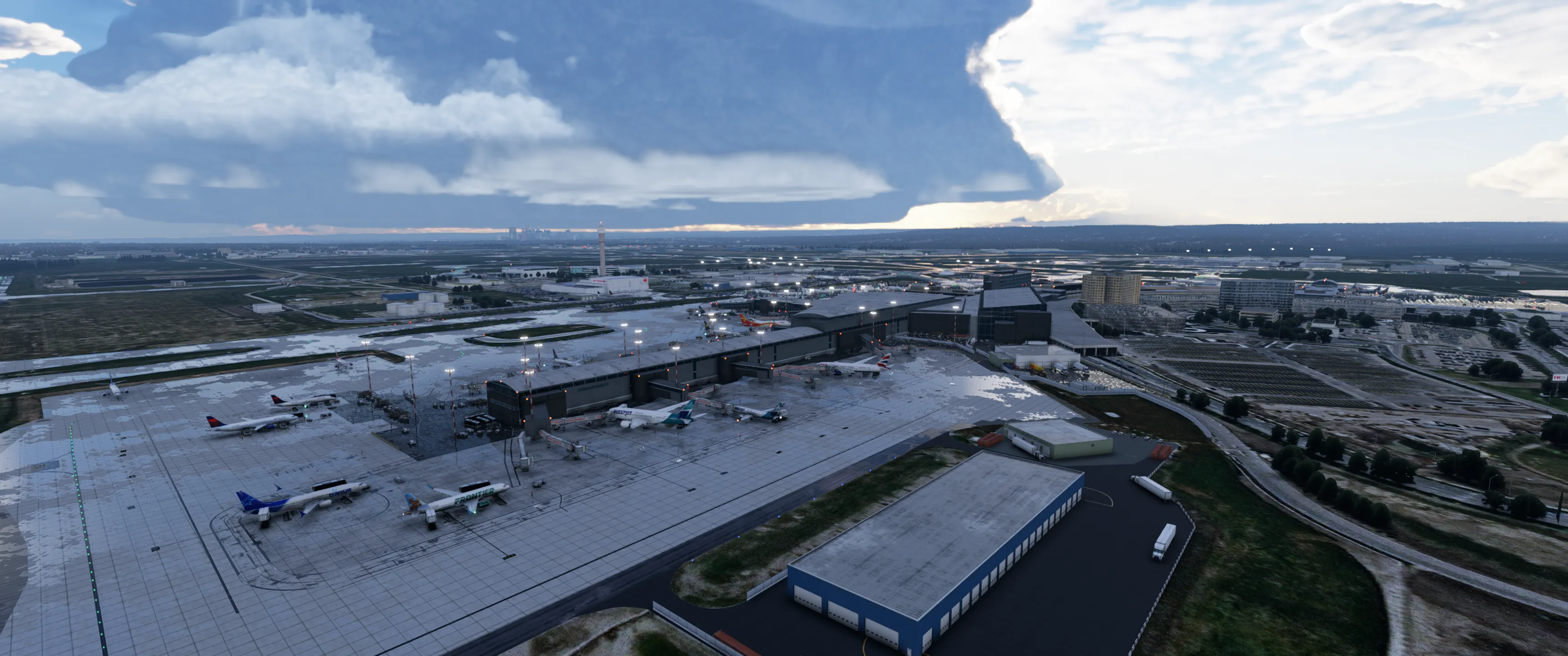 Аэропорт CYYC ( Калгари, Канада ) + город