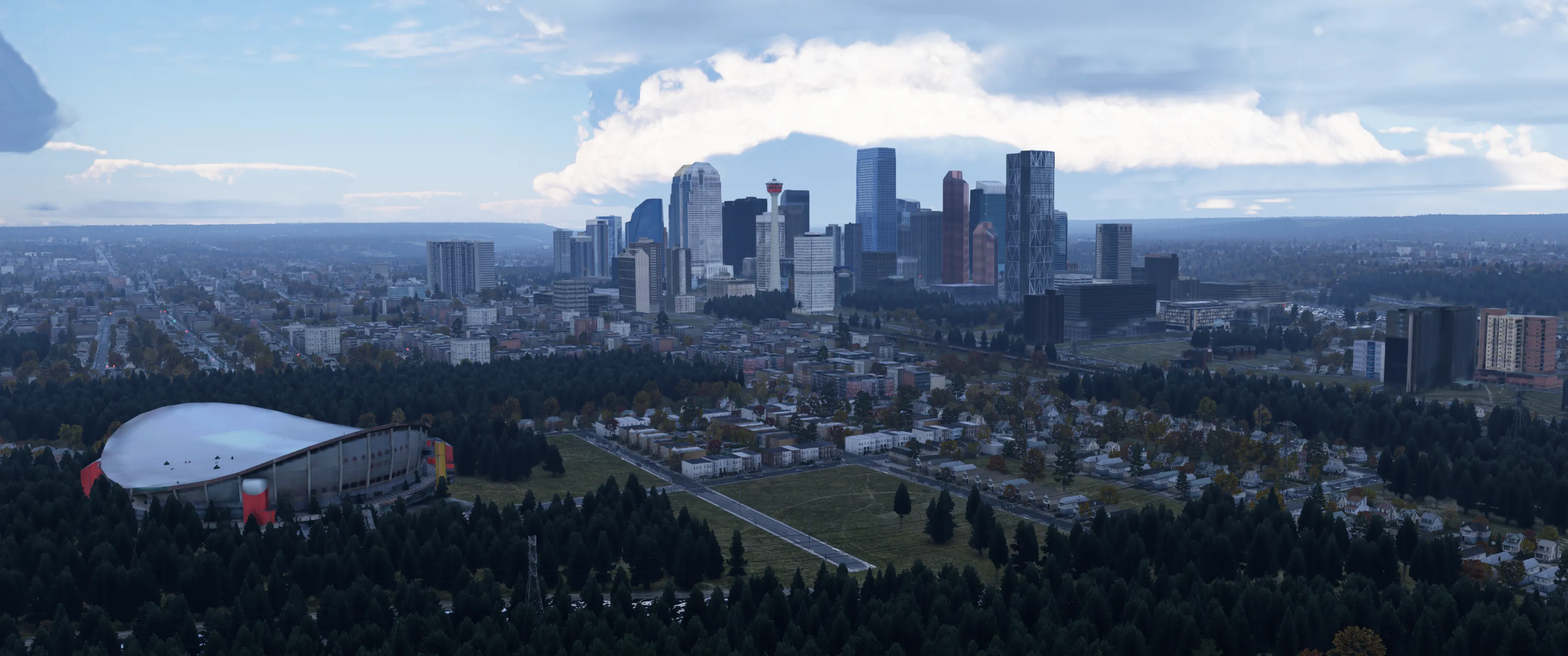 Аэропорт CYYC ( Калгари, Канада ) + город