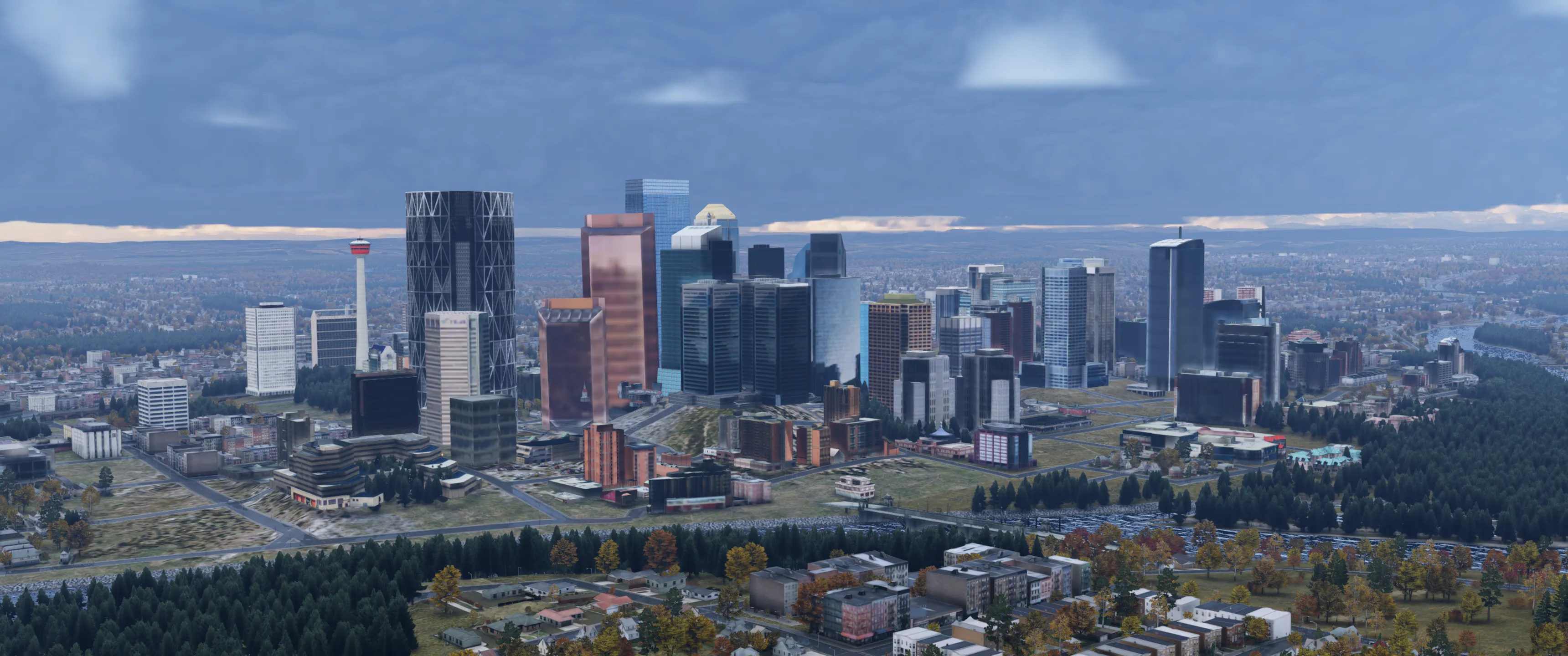 Аэропорт CYYC ( Калгари, Канада ) + город