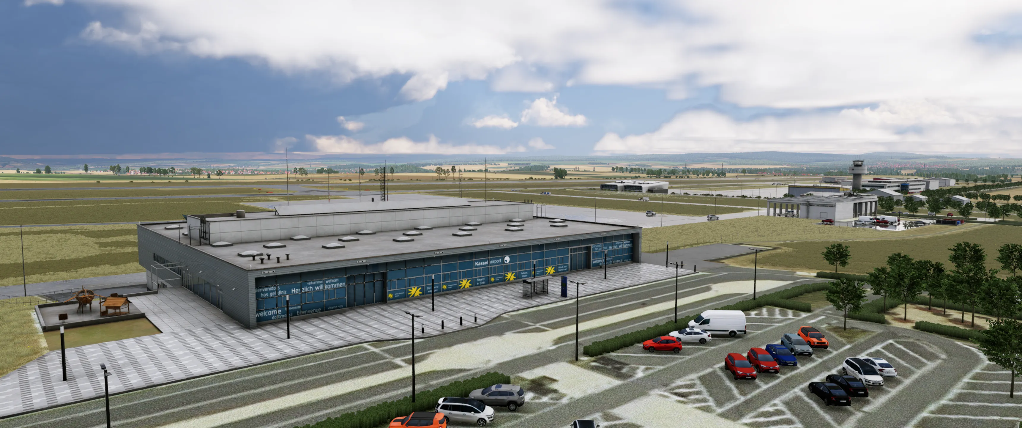 Аэропорт EDVK ( Кассель, Германия )