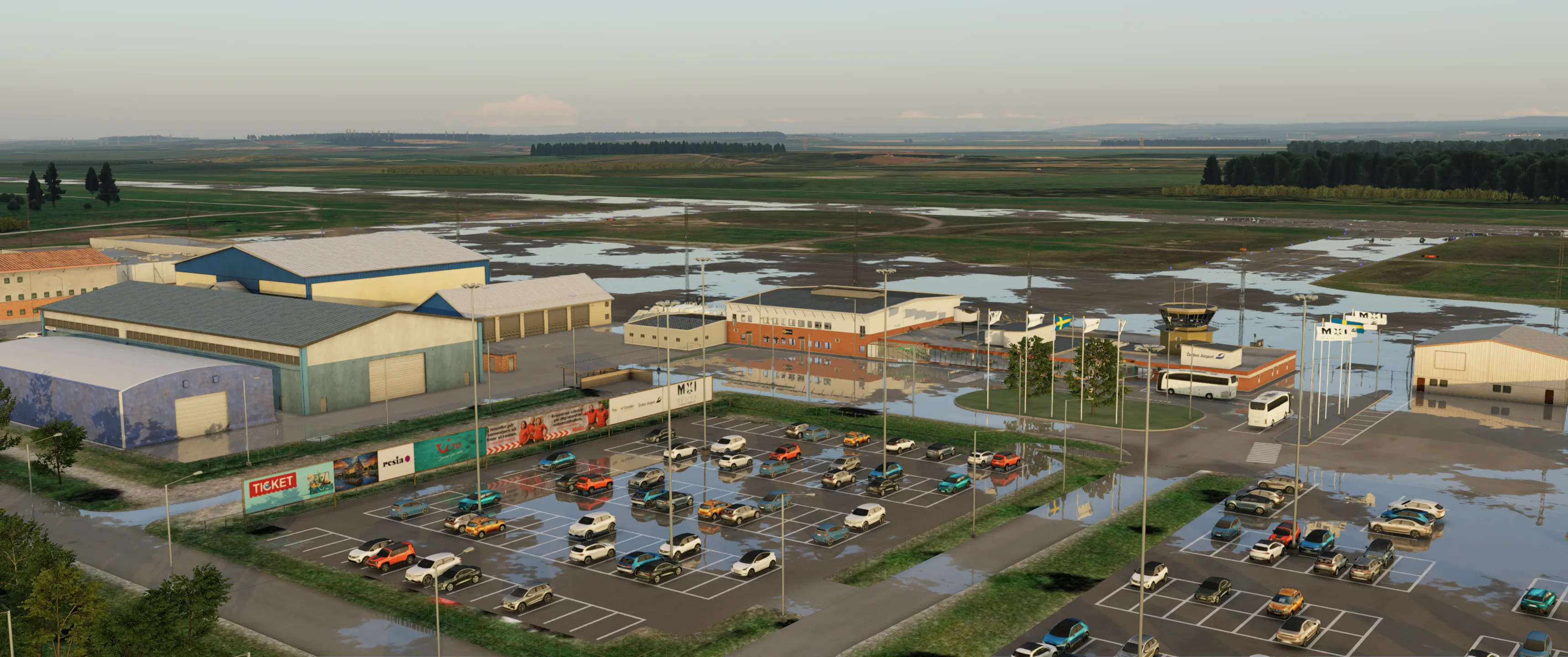 Аэропорт ESOE ( Эребру, Швеция )