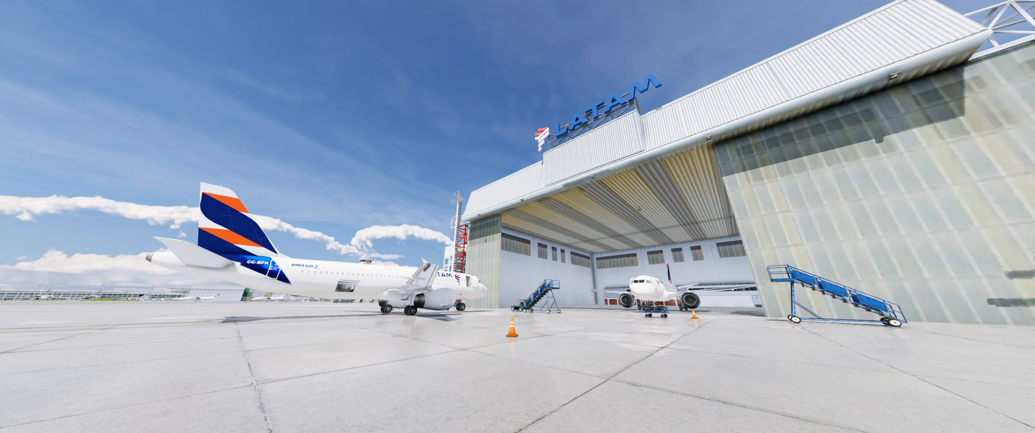 Аэропорт SCEL ( Сантьяго, Чили ) + лендмарки