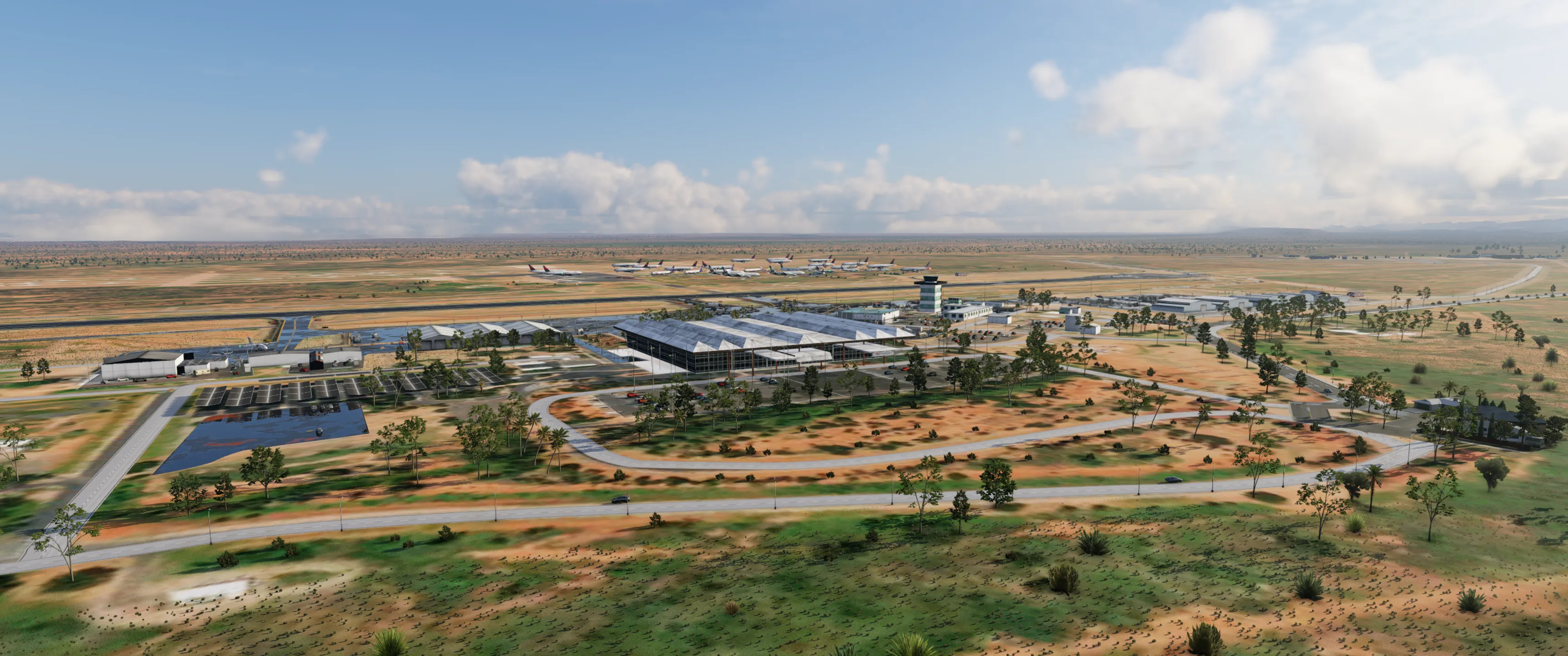 Аэропорт YBAS ( Алис-Спрингс, Австралия )