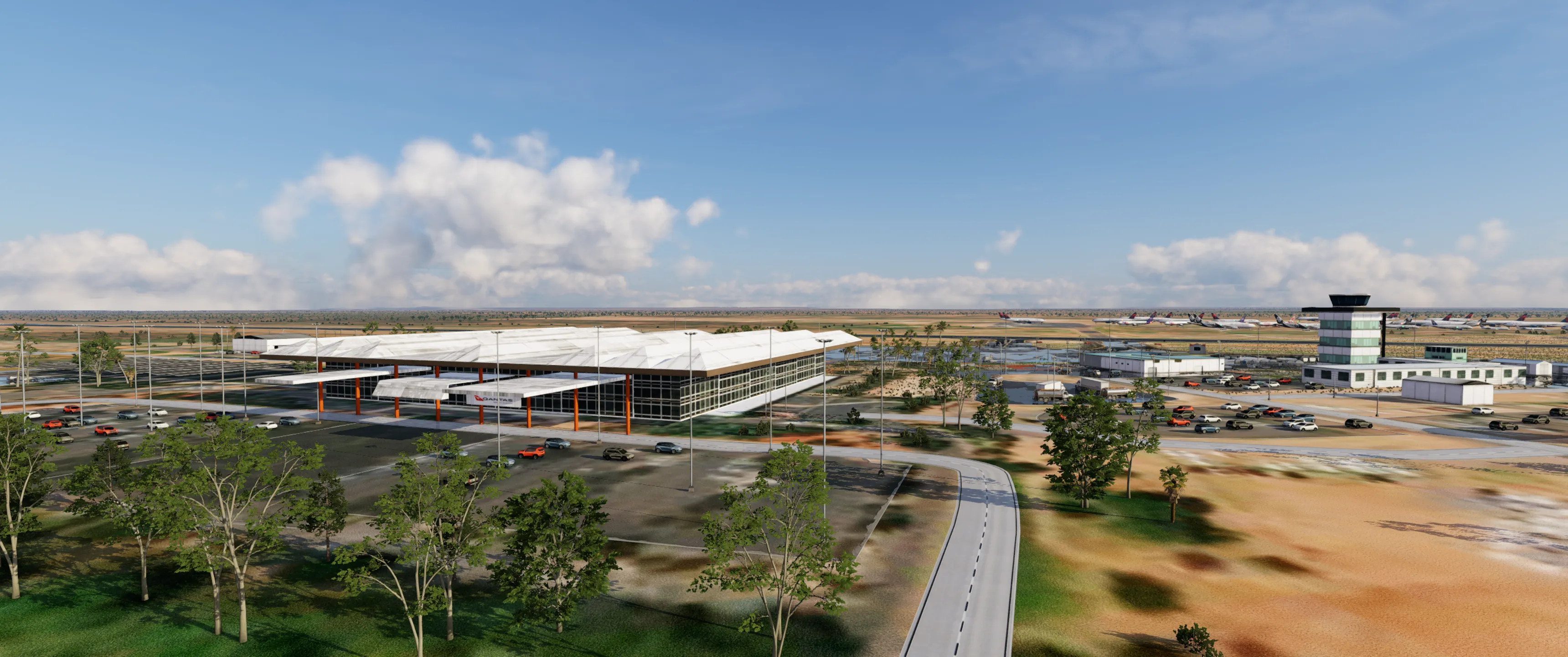 Аэропорт YBAS ( Алис-Спрингс, Австралия )