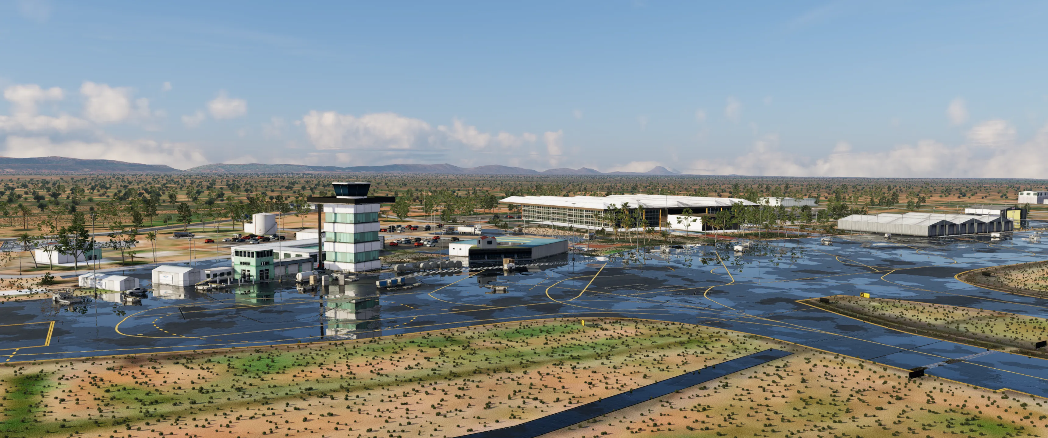 Аэропорт YBAS ( Алис-Спрингс, Австралия )