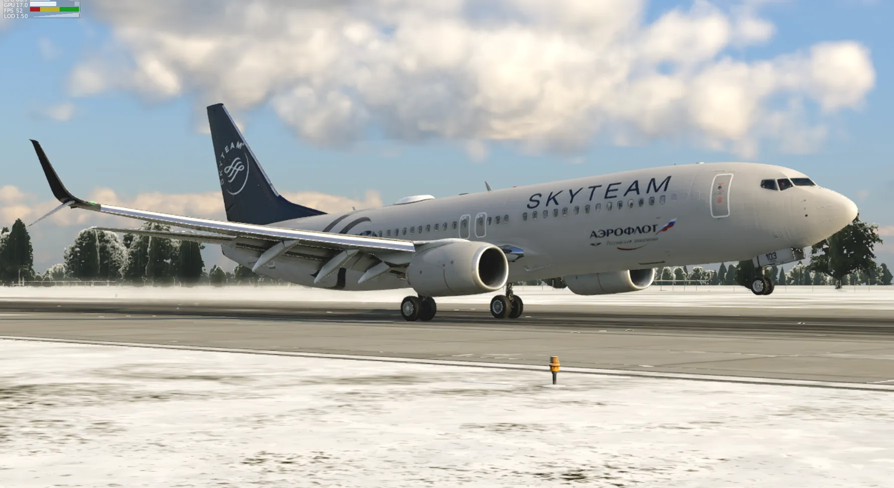 Aeroflot SkyTeam Livery LevelUp 737NG