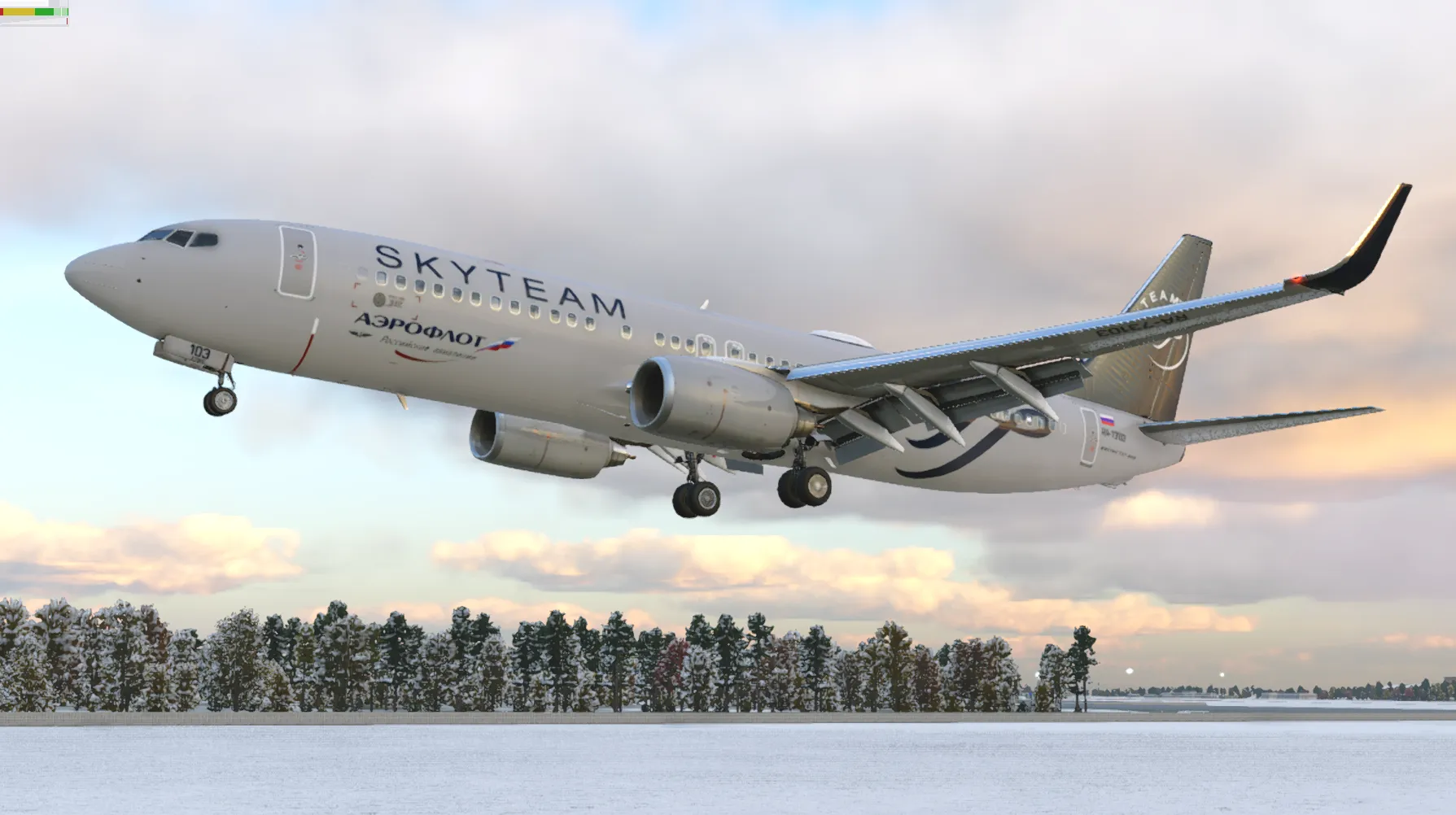 Aeroflot SkyTeam Livery LevelUp 737NG