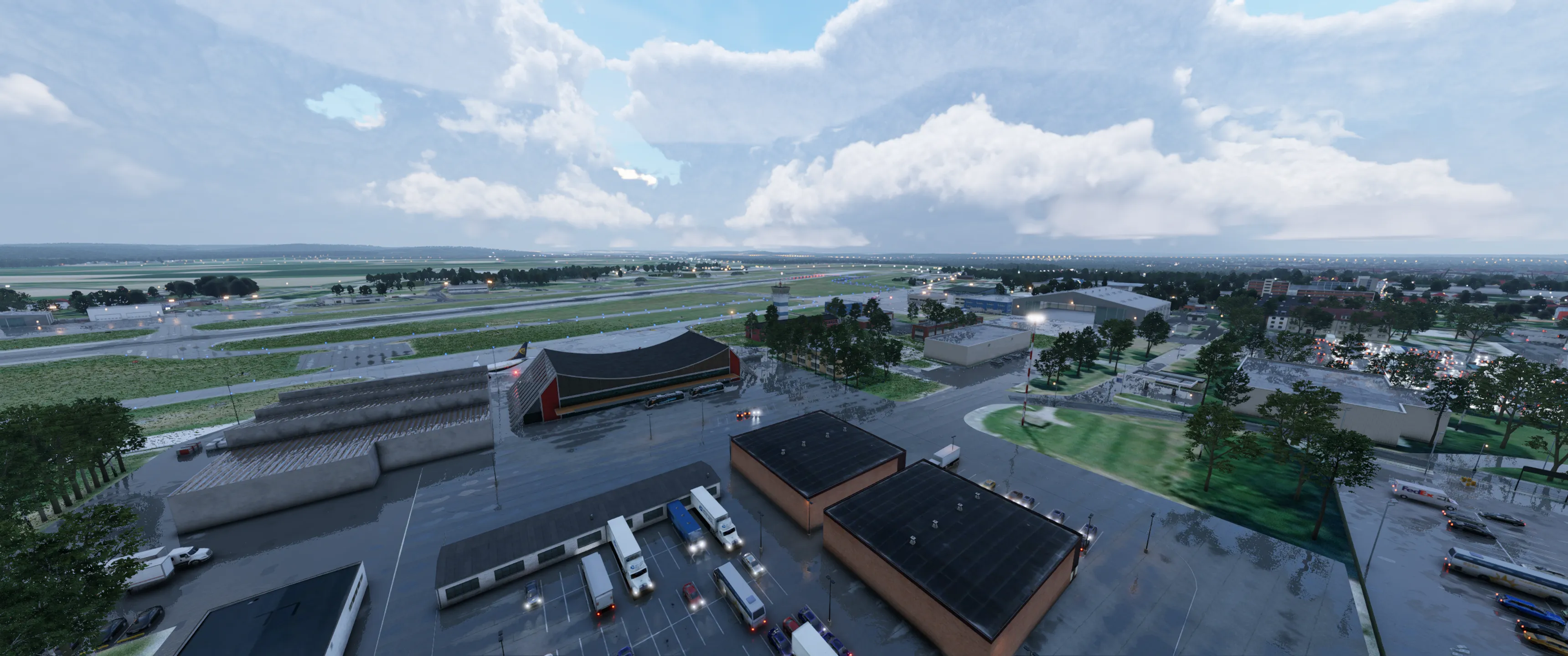 Аэропорт EDJA ( Мемминген, Германия )