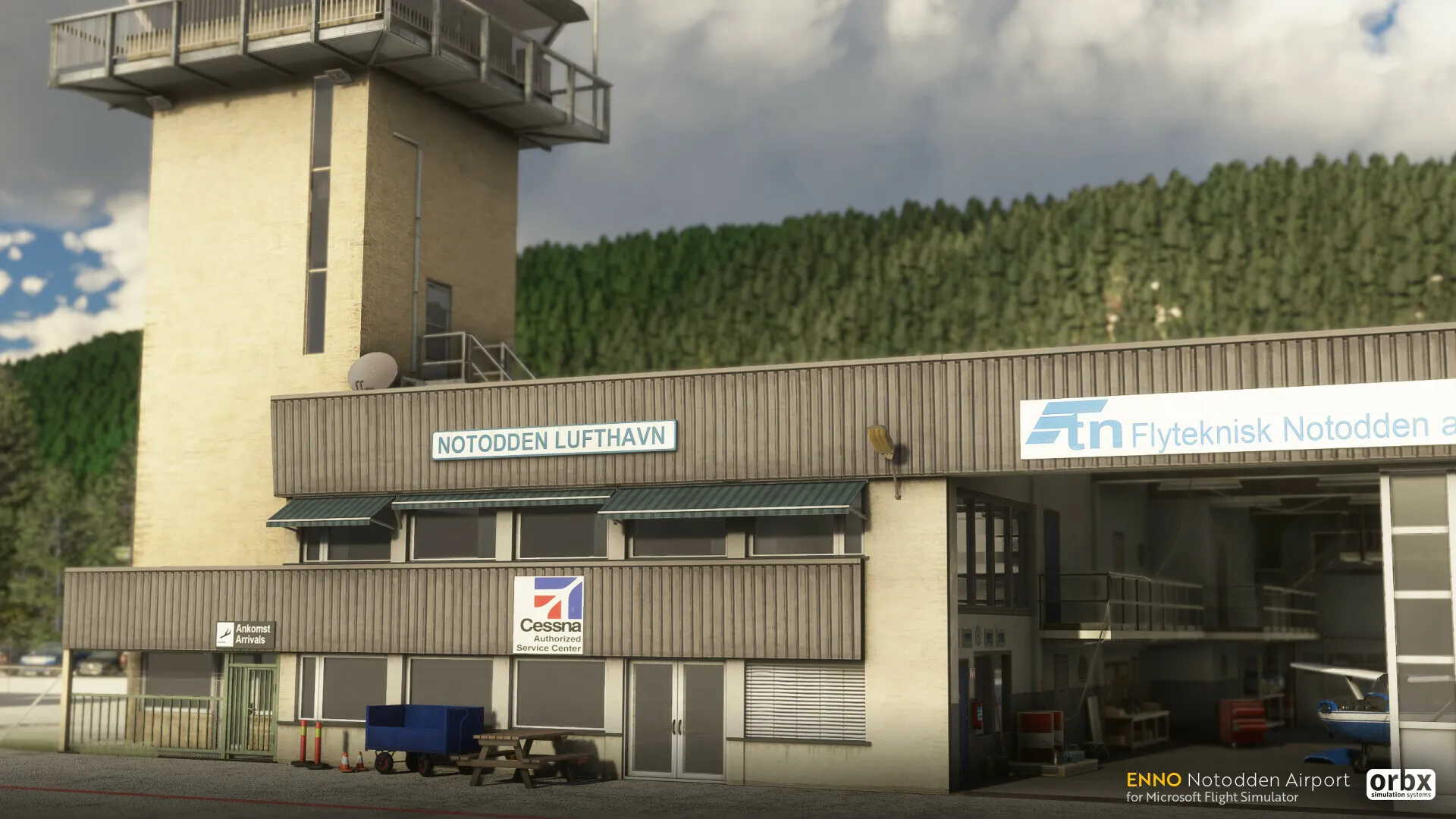 Аэропорт ENNO ( Нотодден, Норвегия )