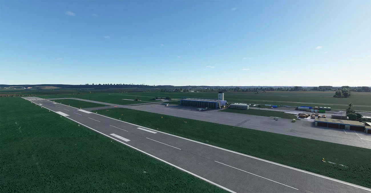 Аэропорт EDMA ( Аугсбург, Германия )