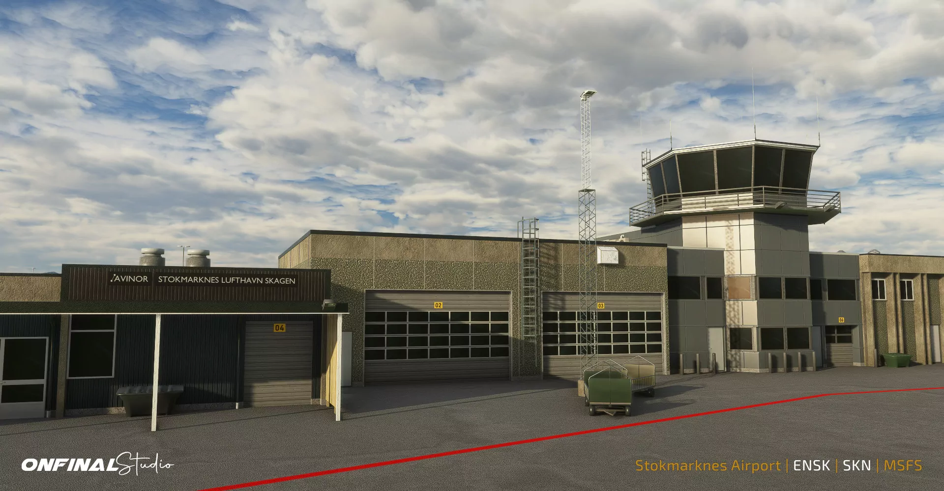 Аэропорт ENSK ( Стокмаркнес, Норвегия )