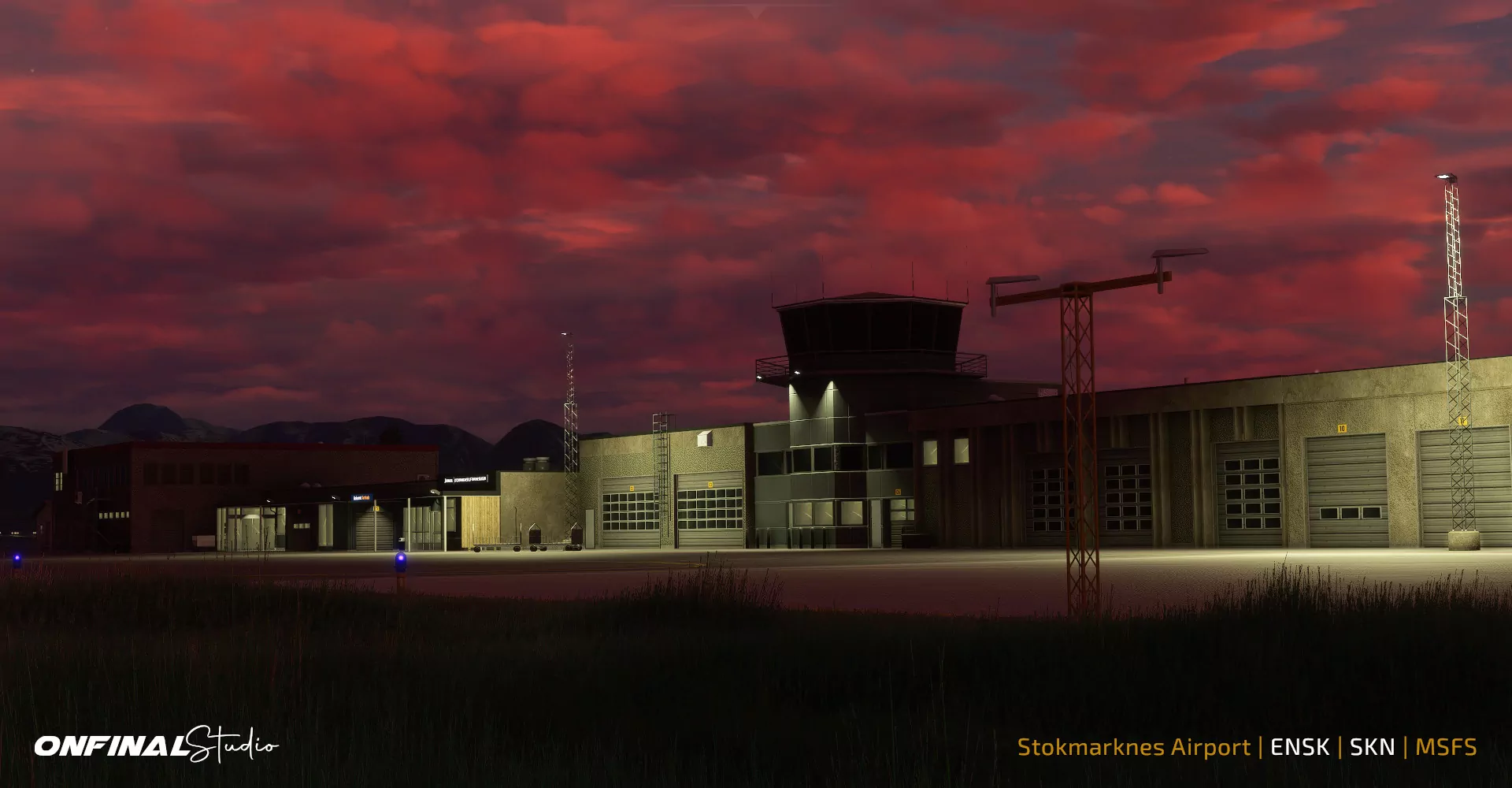 Аэропорт ENSK ( Стокмаркнес, Норвегия )