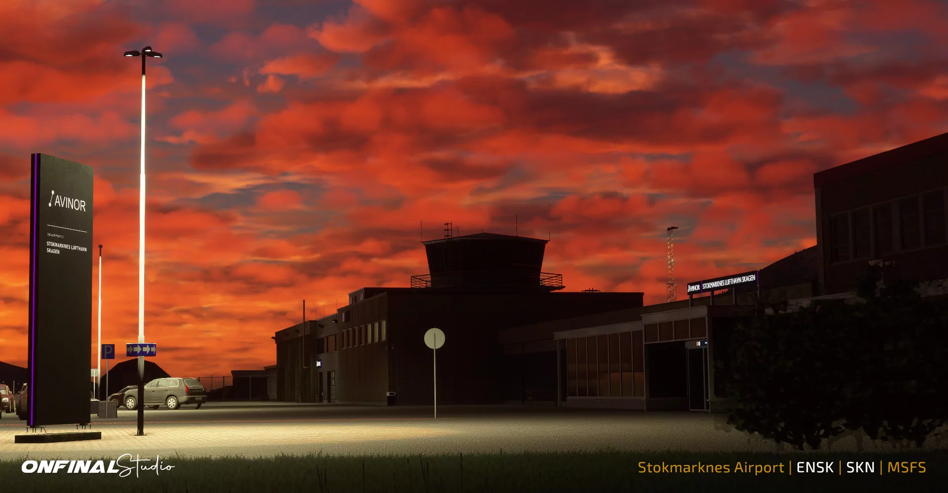 Аэропорт ENSK ( Стокмаркнес, Норвегия )