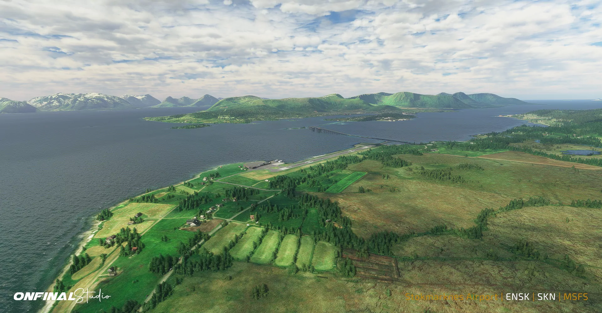 Аэропорт ENSK ( Стокмаркнес, Норвегия )