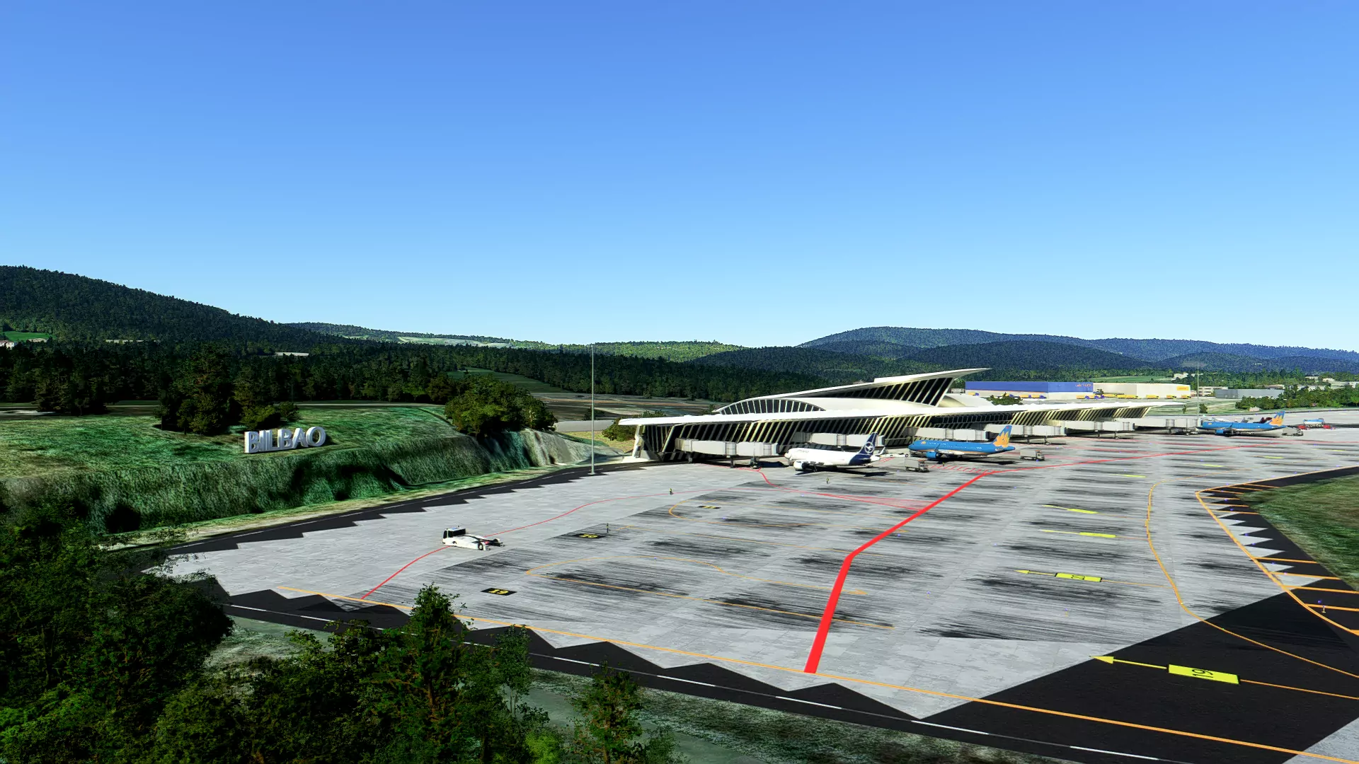 Аэропорт LEBB ( Бильбао, Испания )