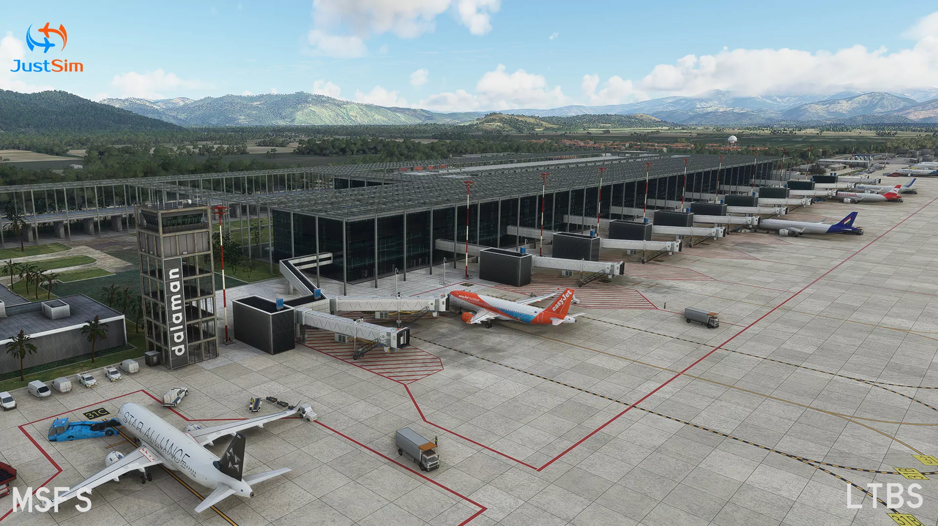 Аэропорт LTBS ( Даламан, Турция )