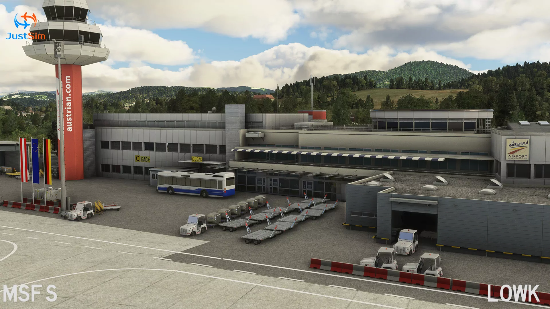 Аэропорт LOWK ( Клагенфурт, Австрия )