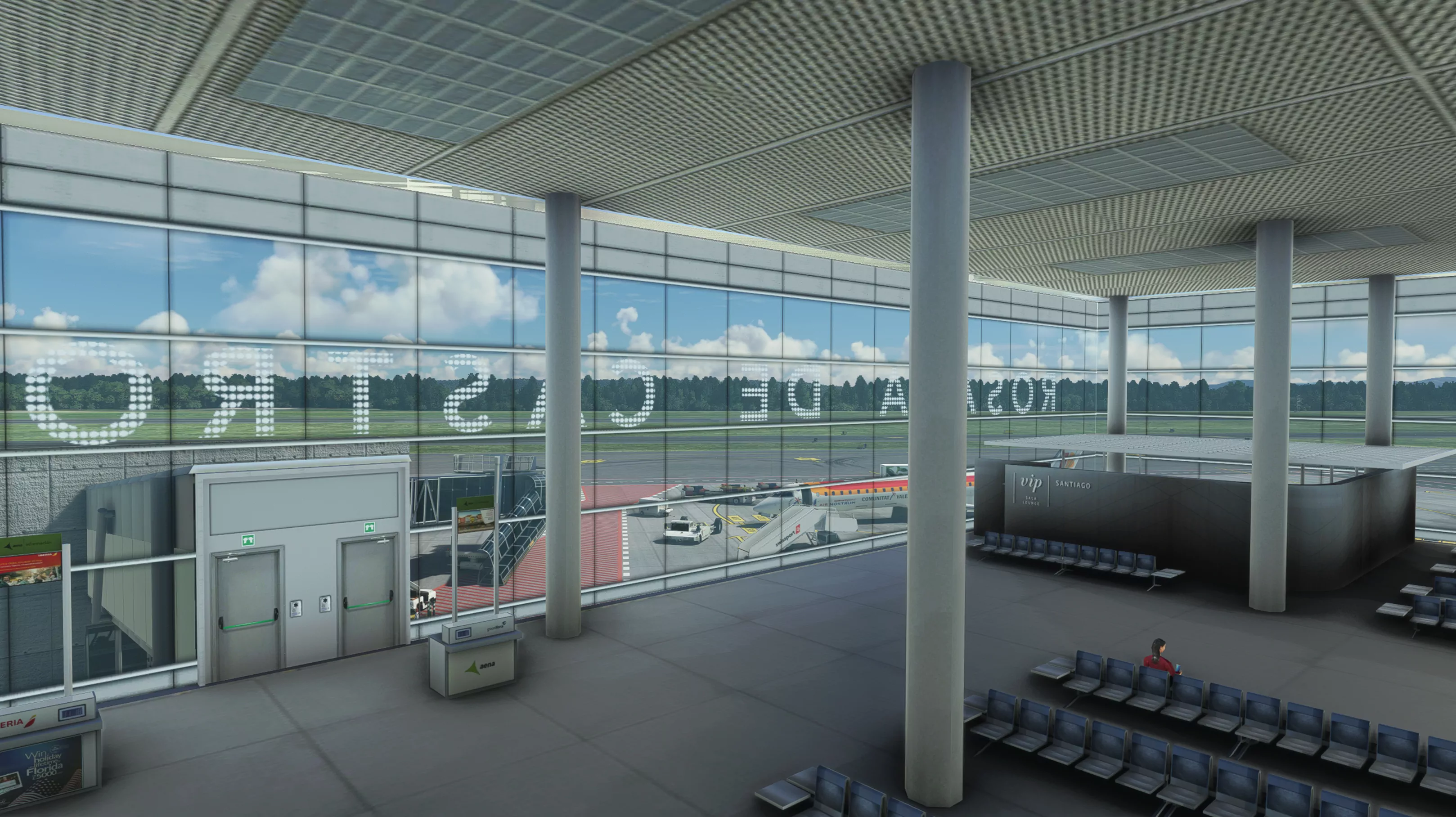 Аэропорт LEST ( Сантьяго-де-Компостела, Испания )