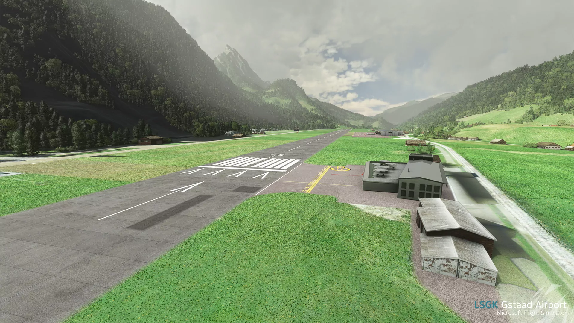 Аэропорт LSGK ( Саанен, Швейцария )