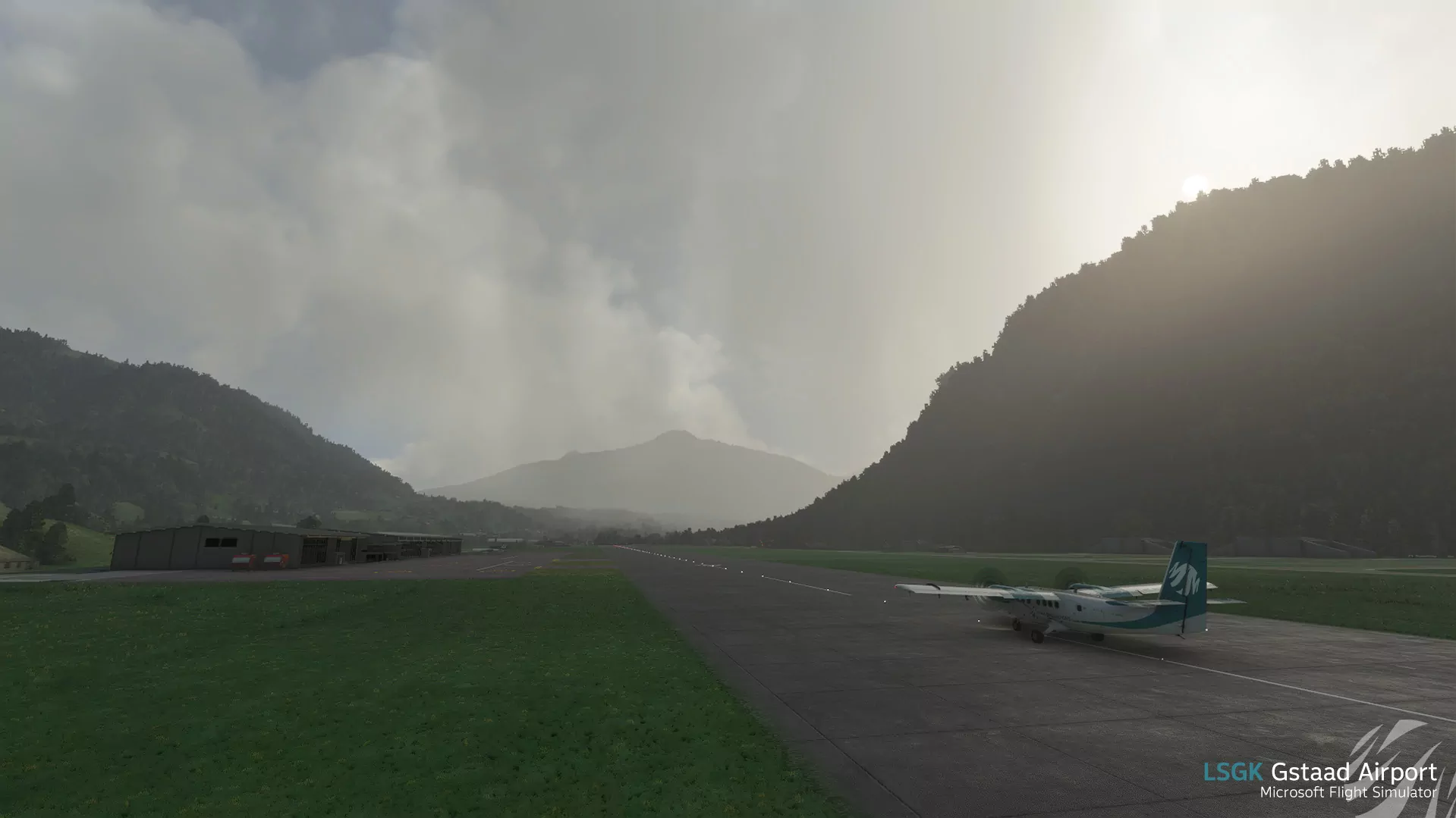 Аэропорт LSGK ( Саанен, Швейцария )