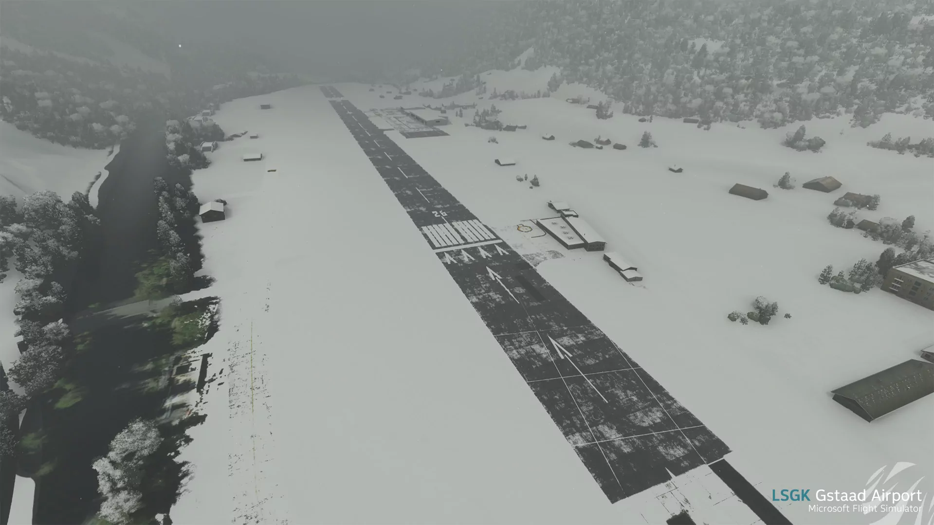 Аэропорт LSGK ( Саанен, Швейцария )