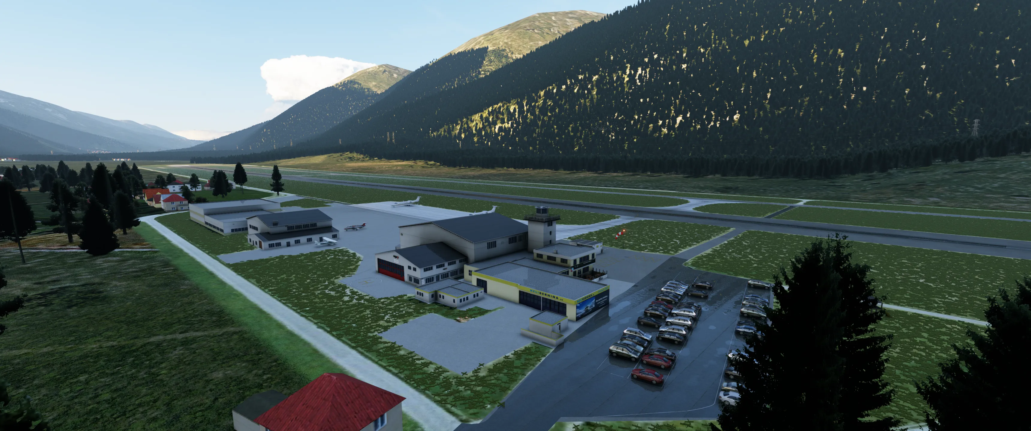 Аэропорт LSZS ( Самедан, Швейцария )