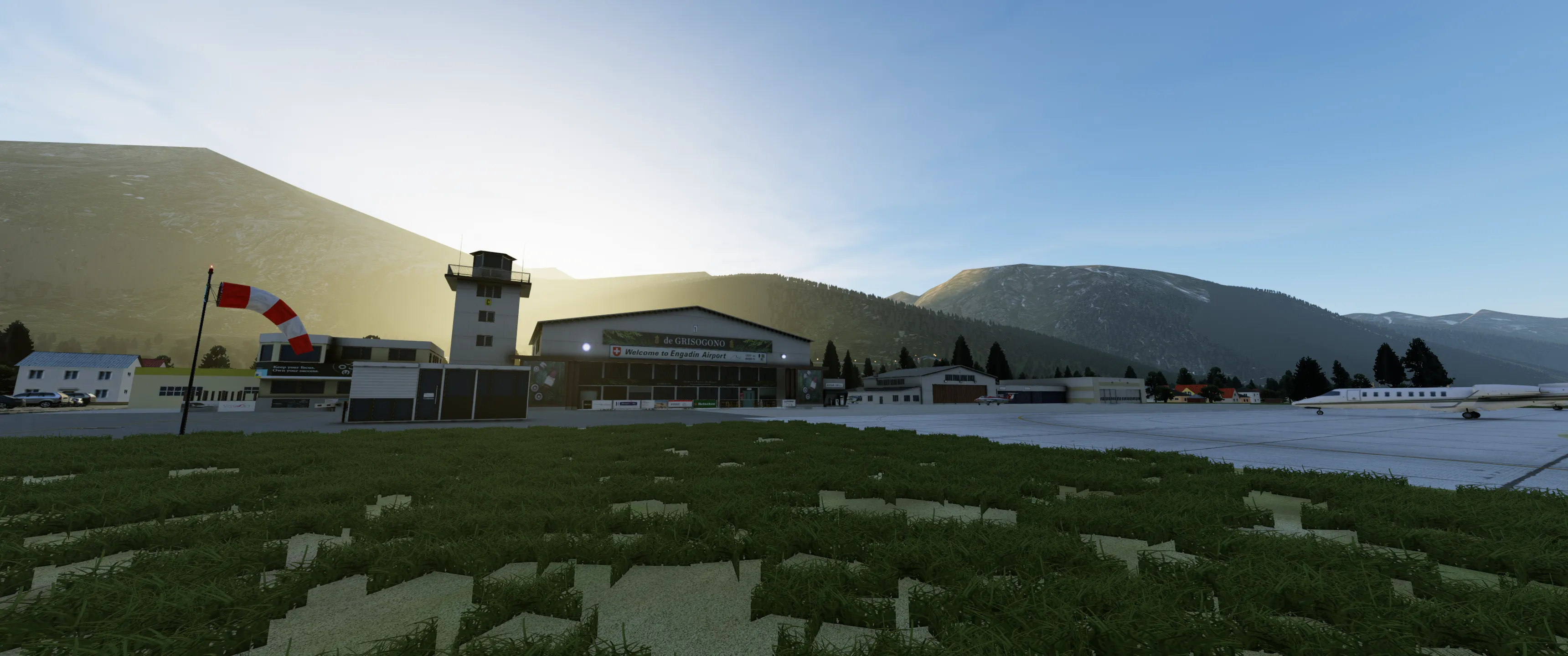 Аэропорт LSZS ( Самедан, Швейцария )