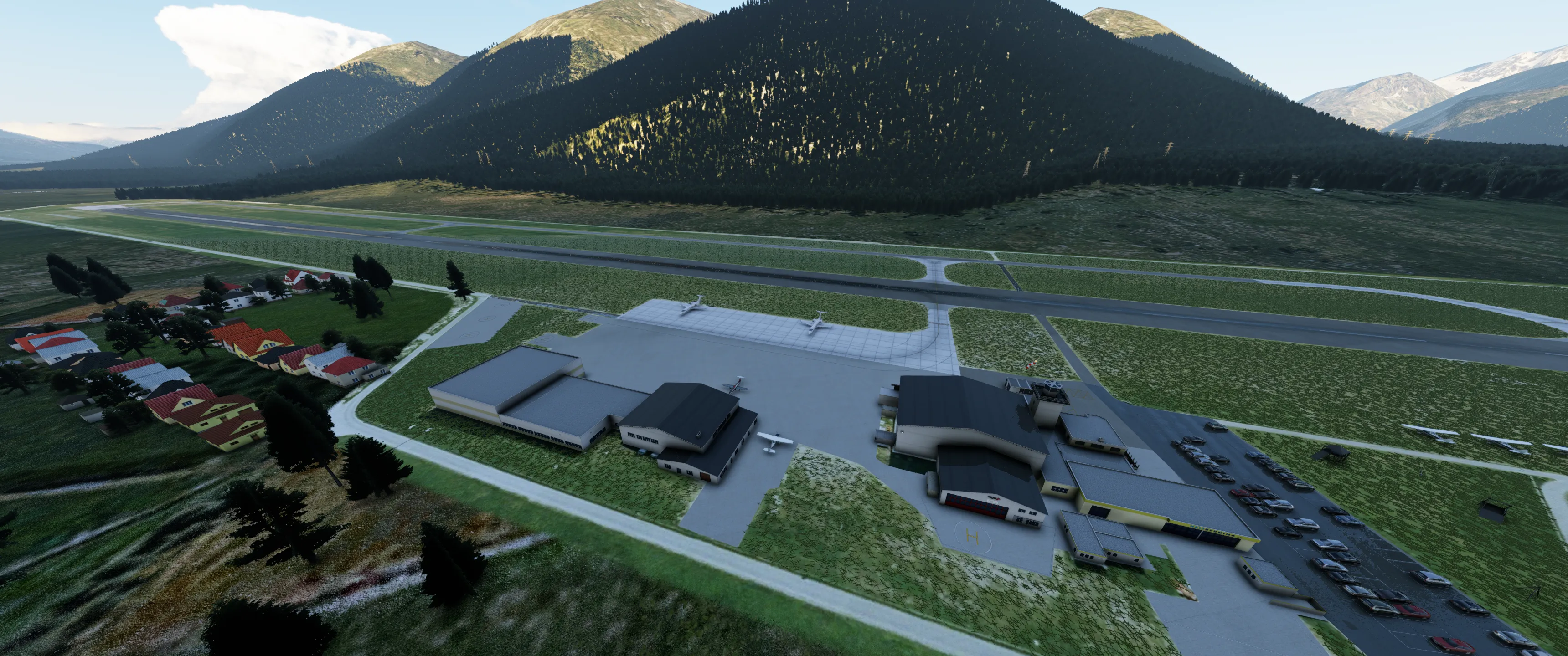 Аэропорт LSZS ( Самедан, Швейцария )