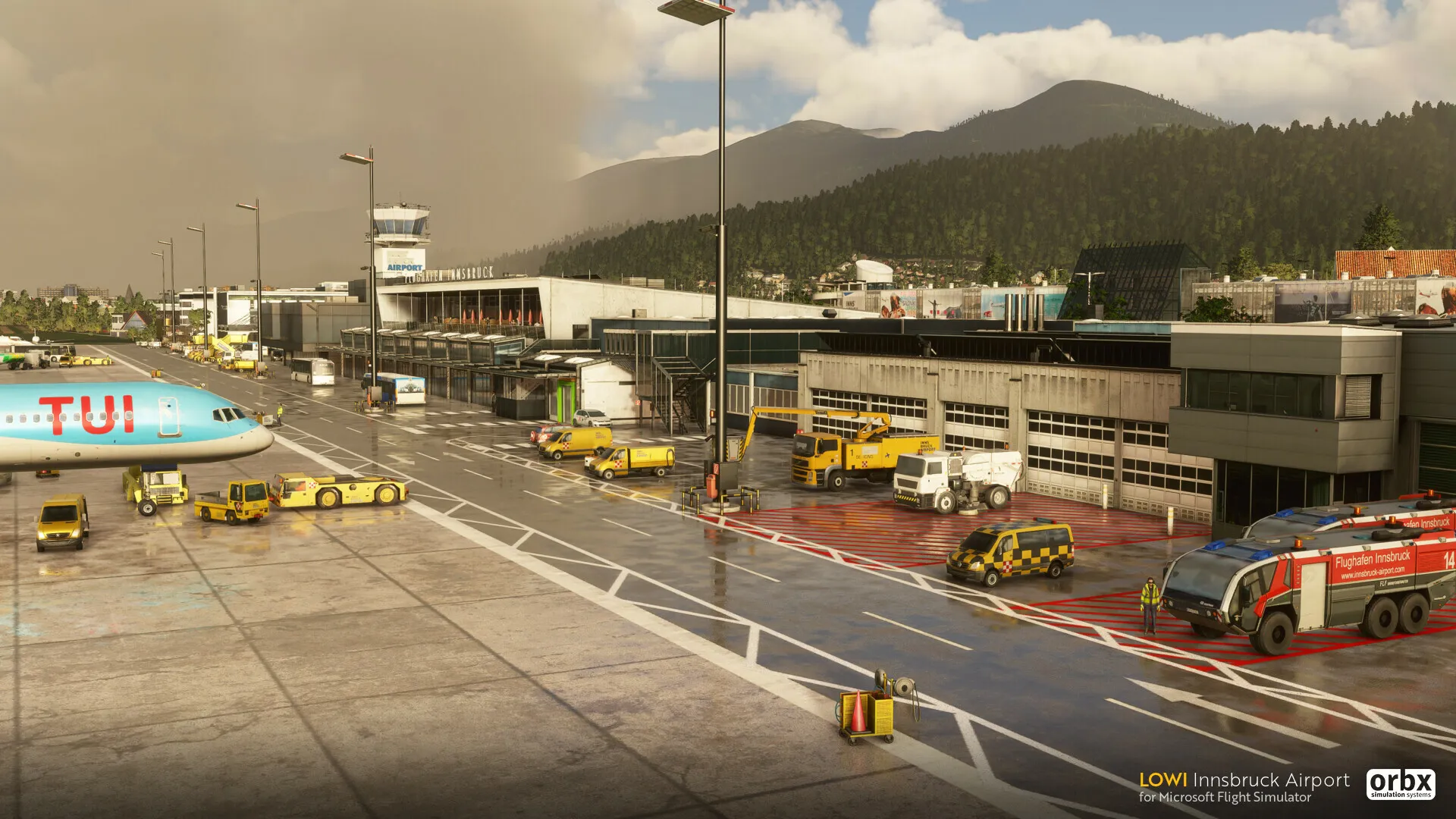 Аэропорт LOWI ( Иннсбрук, Австрия )