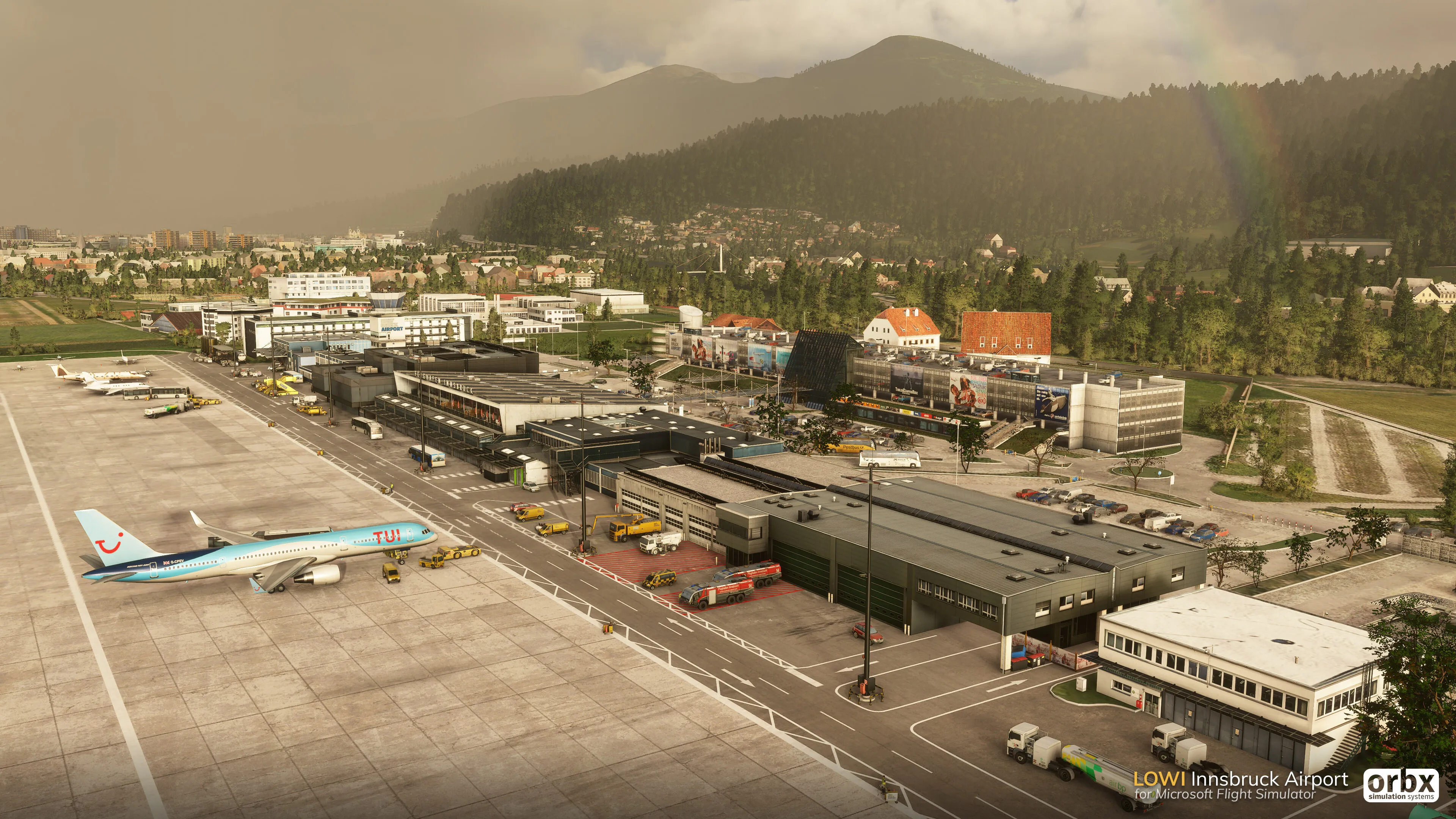 Аэропорт LOWI ( Иннсбрук, Австрия )