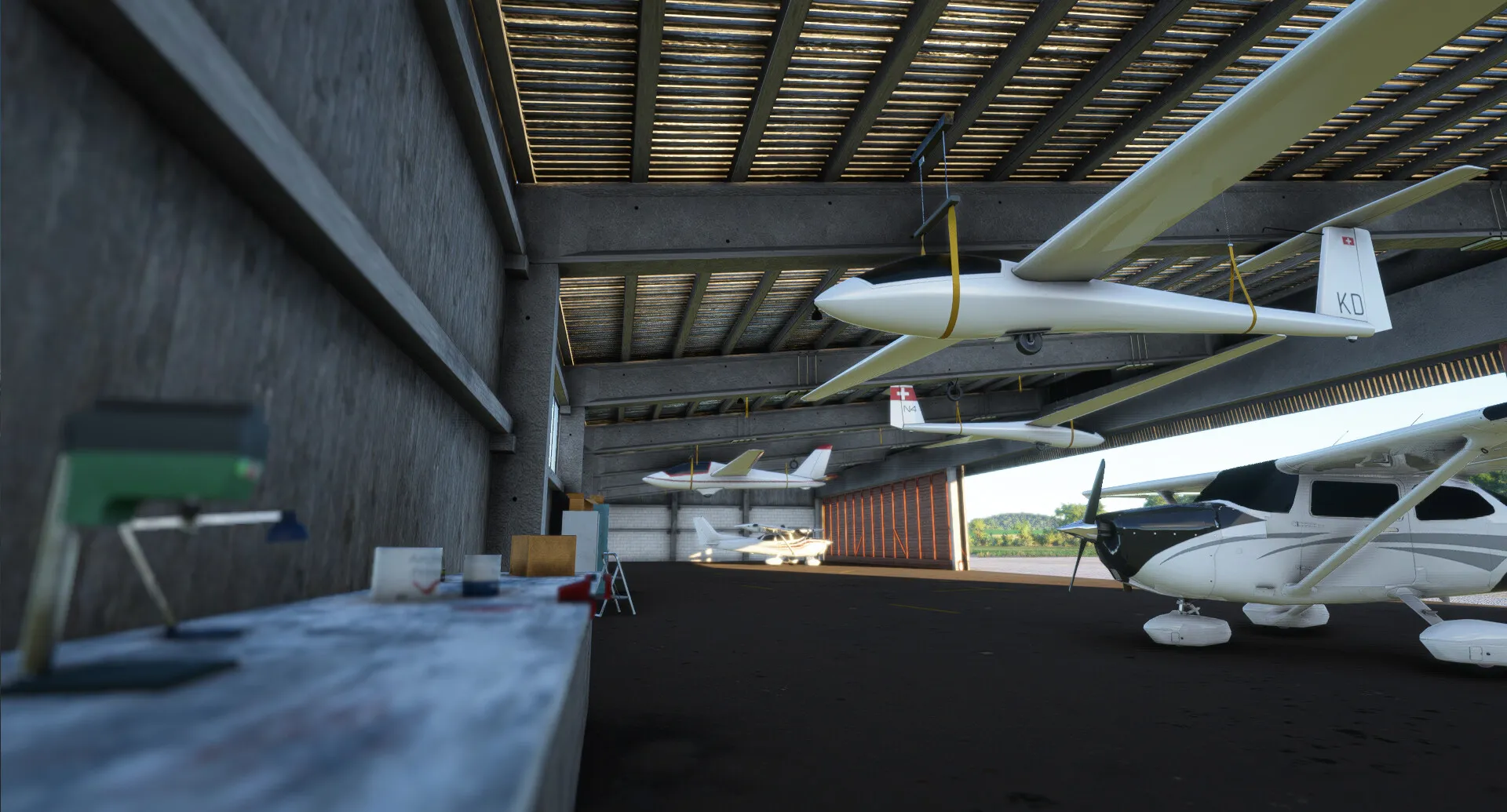 Аэродром LSZN ( Хаузен, Швейцария )