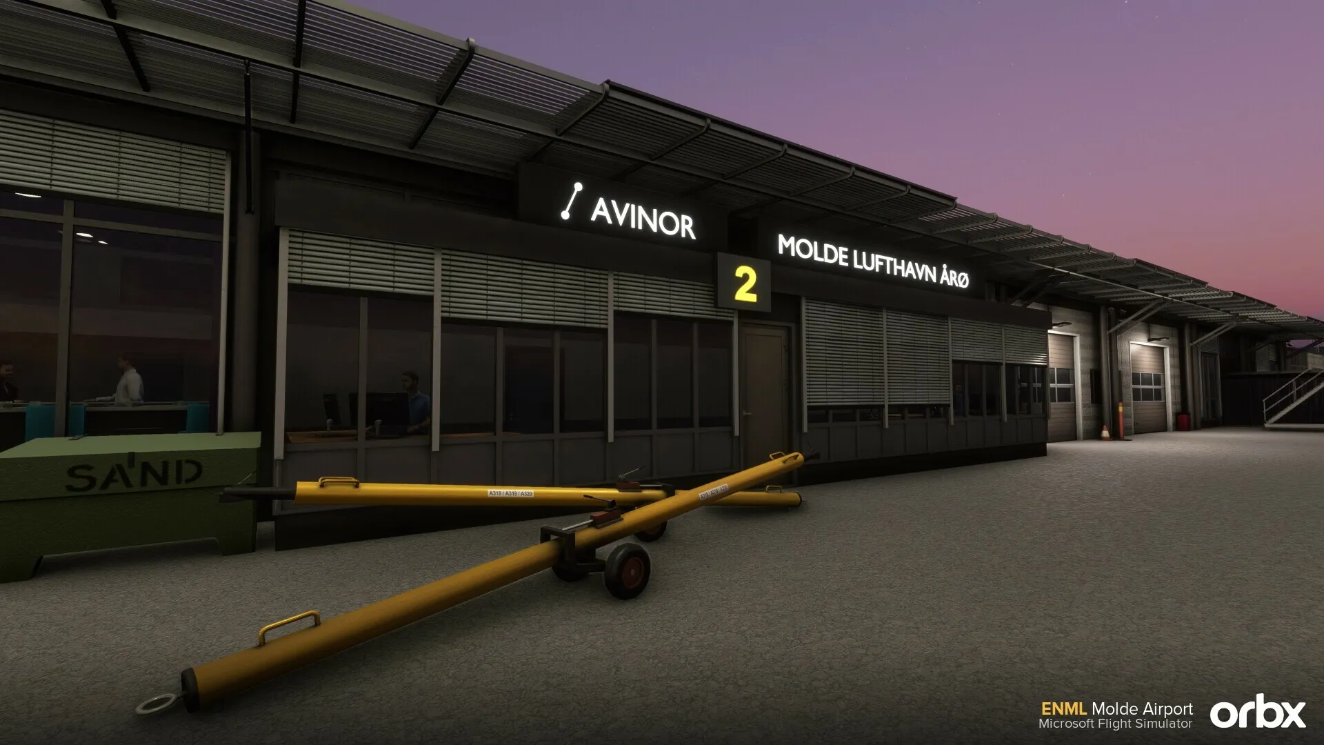 Аэропорт ENML ( Молде, Норвегия )