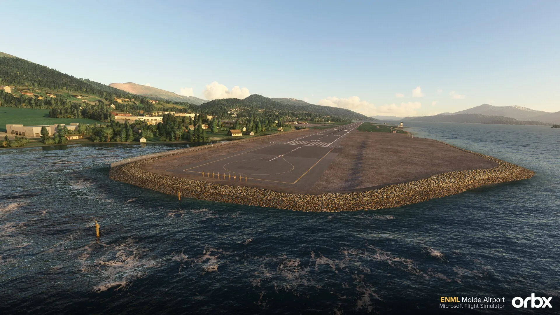 Аэропорт ENML ( Молде, Норвегия )
